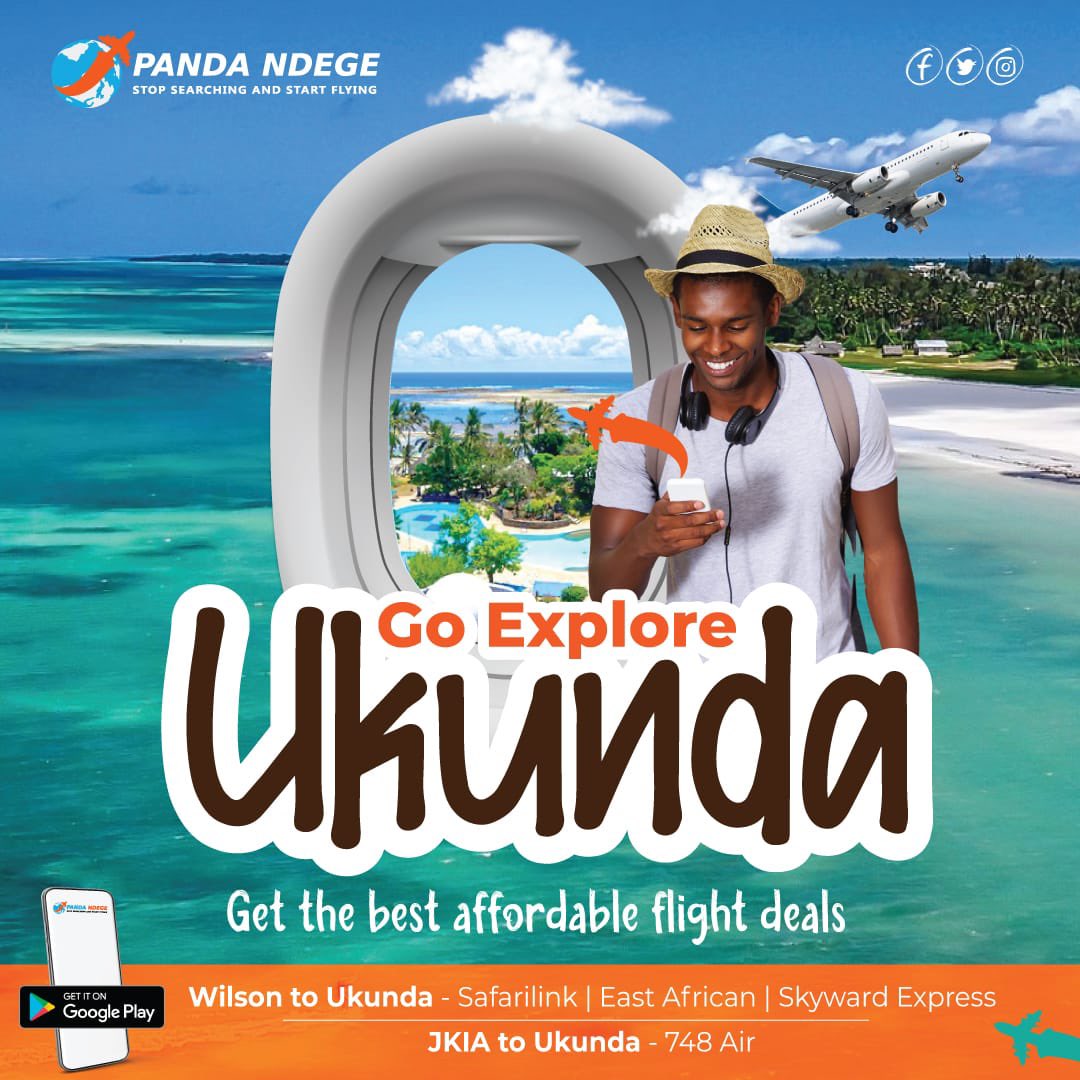 PandaNdege's tweet photo. Best white sandy beaches on the south of coast, we will take you there stress free! Download the Panda  Ndege app on playstore and book your flight to Ukunda.

https://t.co/8BBXoF1pQk

#TembeaKenya @mainakageni https://t.co/8e8i5O3P4A