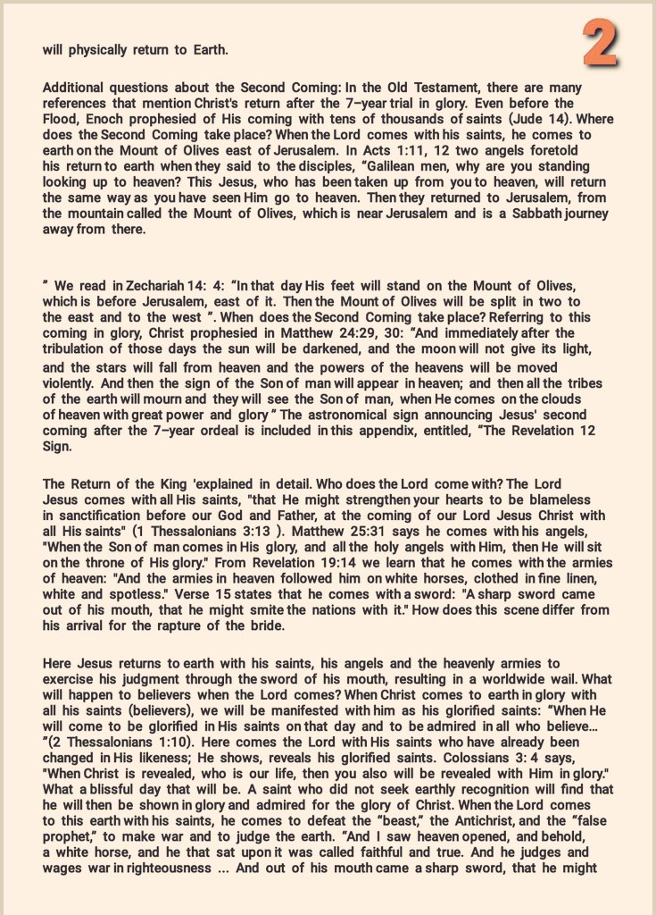TheBelieverJC's tweet photo. The difference between 'the Rapture' and 'the second coming'

At the Rapture, Jesus comes for His saints. At the Second Coming He comes with His saints.

At the Rapture Jesus doesn’t come all the way to earth. At the Second Coming, His feet touch down on the Mount of Olives https://t.co/rIkWC9qPpz