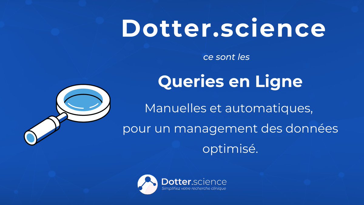 🗓️ Comme chaque semaine, découvrez l'un des nombreux avantages de Dotter.science !

#clinicaltrials #rechercheclinique #dotterscience #ecrf