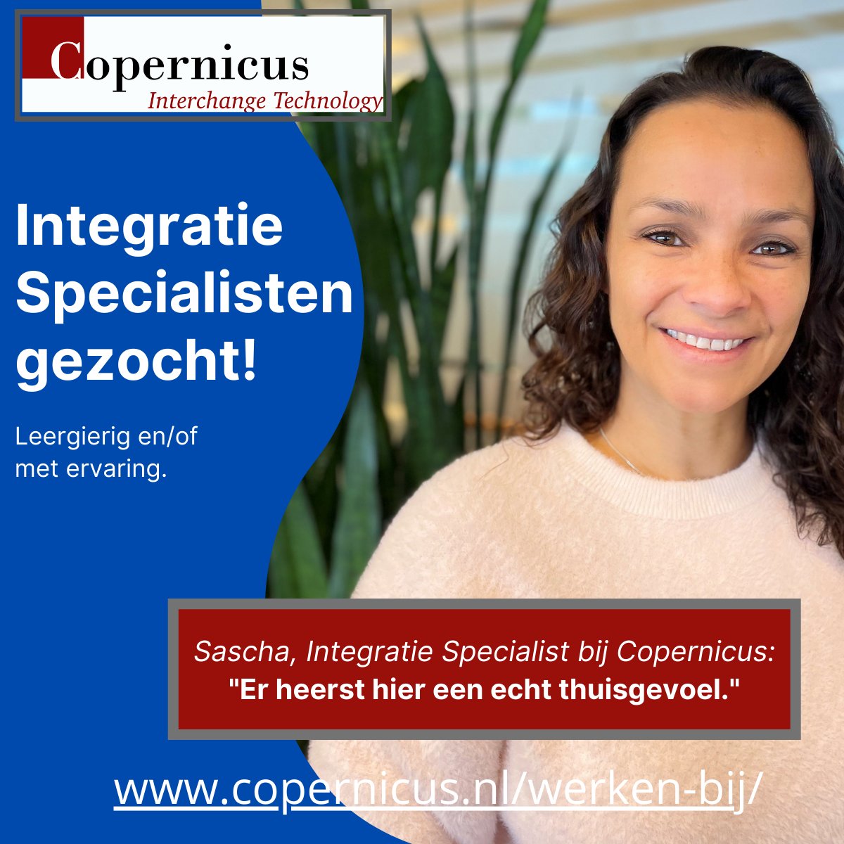 copernicusit's tweet photo. Op zoek naar een #functie als ervaren Integratie Specialist? Of een bedrijf waar je het vak in de praktijk kan leren als Integratie Specialist Junior? Check onze website en stuur je #CV naar ons op. #vacature #IT #Integratiespecialist #junior #copernicus https://t.co/SvhKPHuIK0