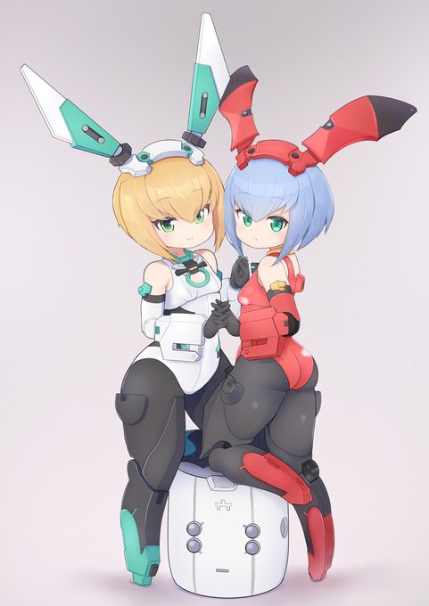 ご依頼元で紹介していただいたので、
こちらでも投稿させていただきます。
F本さん(@Funa_moto)のオリジナルDTA
プリオラグスちゃんとウルスラグスちゃんを描かせていただきました!#うさぎの日 #デスクトップアーミー F元さんありがとうございます! 