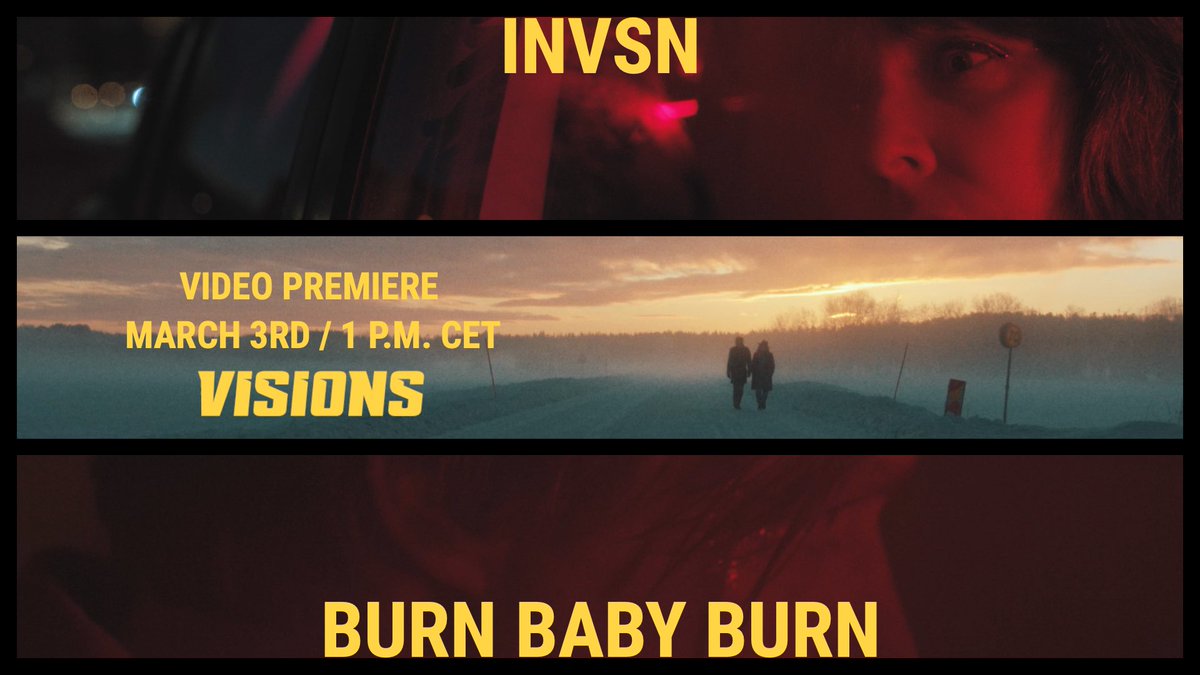 Surprise! <a href="/VISIONS_mag/">VISIONS</a> is premiering the music video of our new single Burn Baby Burn today at 1pm (CET). Make sure to tune in at visions.de