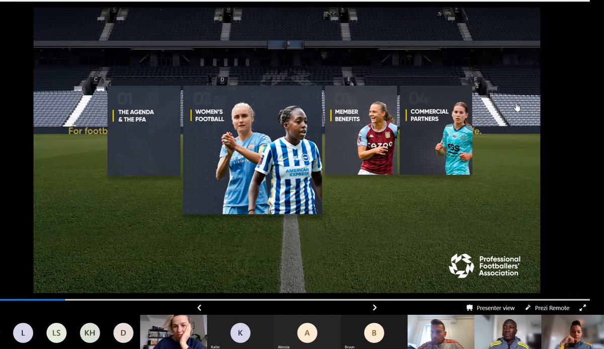 Yesterday was the start of a busy March and <a href="/PFA/">PFA</a> club visits 😊 Thank you to <a href="/ManUtdWomen/">Manchester United Women</a> for their excellent interaction! Looking forward to getting up in person soon👍🏽 #EDI #pfa #womensfootball