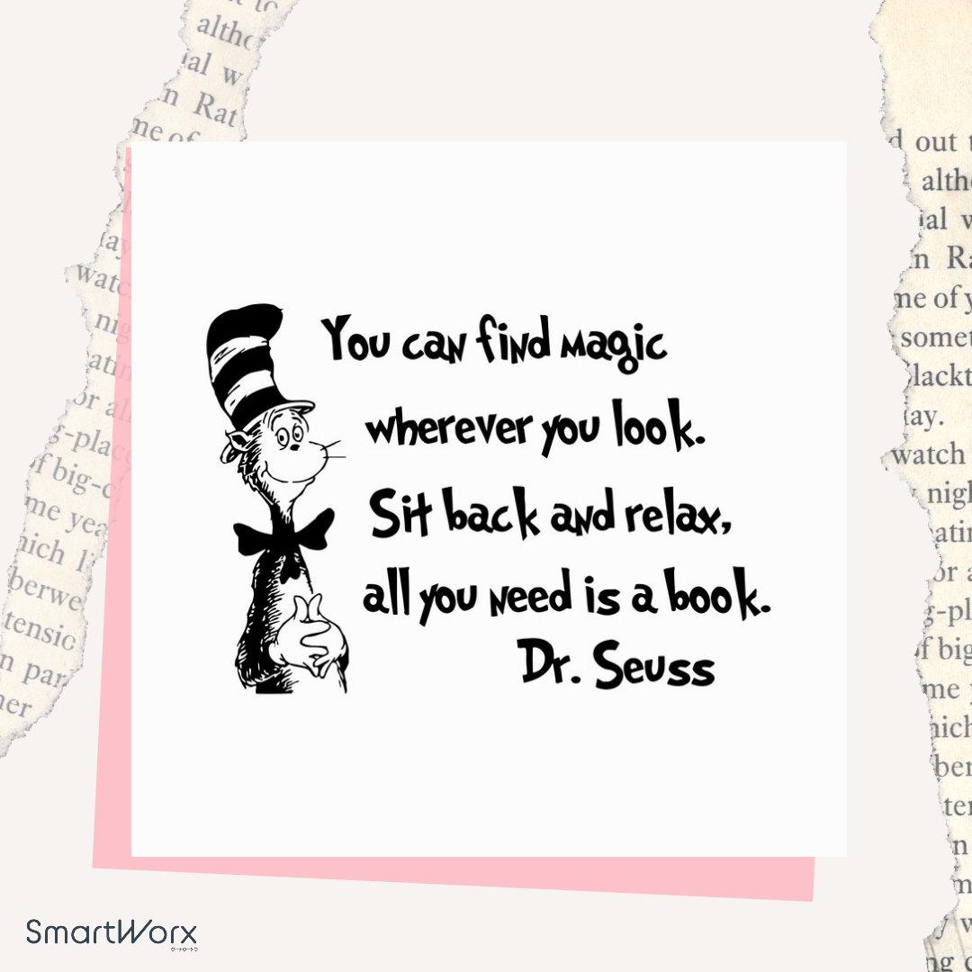 You can find magic wherever you look. Sit back and relax all you need is a book - Dr. Seuss

#worldbookday #readingismagic #drseussquotes