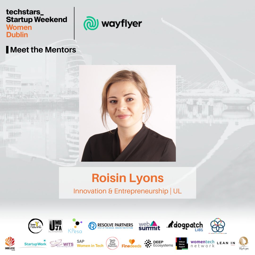 Meet the Mentors!

@RoLyonz is a lecturer of Innovation and Entrepreneurship in the Kemmy Business School, @UL

Register to the upcoming #Techstars Startup Weekend Women #Dublin 25 - 27th March
event.techstars.com/event/NSF5eTvy……

#SWDubWomen2022 #women #womeninbusiness #startup #sgds