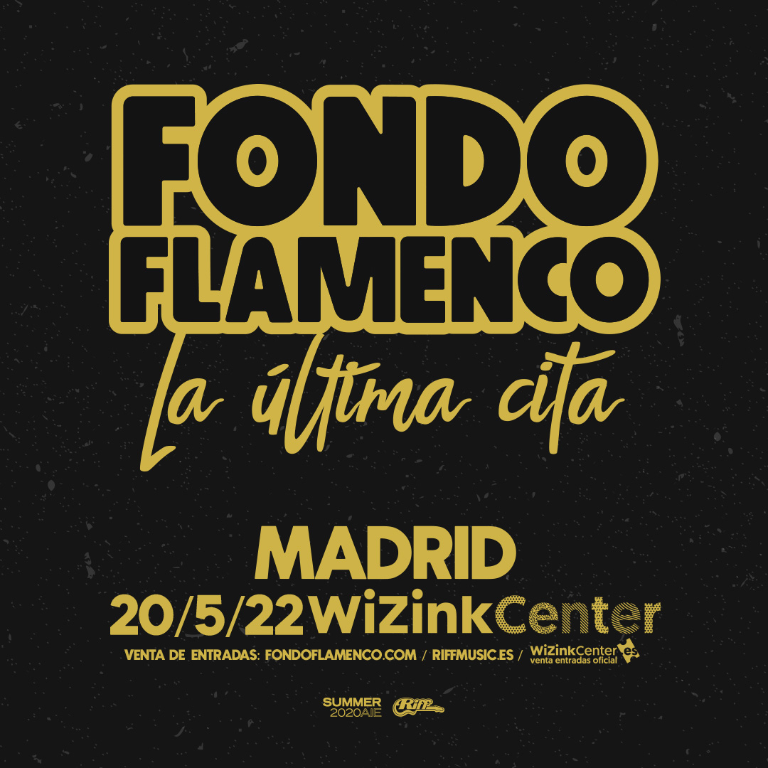 #LaÚltimaCita de <a href="/FondoFlamenco_/">Fondo_Flamenco</a>  será en #WiZinkCenter el 20 de mayo. Se trata de una fecha única en la que el trío se despedirá de los escenarios rememorando grandes éxitos. ¡No te lo pierdas y hazte ya con tus entradas en nuestra web! Entradas aquí: bit.ly/3ttxA5c
