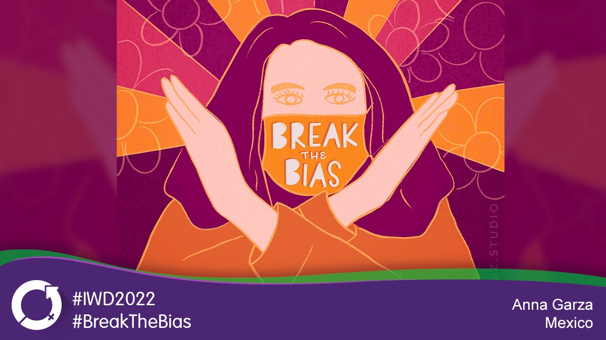 #AnaGarza from #Mexico loves to create. She's a #GraphicDesigner focusing on #lettering #watercolor &amp; #patterndesign. Thanks Ana for creating a brilliant #IWD2022 #BreakTheBias piece for the #IWDtypism challenge. Share your #typography bit.ly/IWDarts #IWDmission #typism