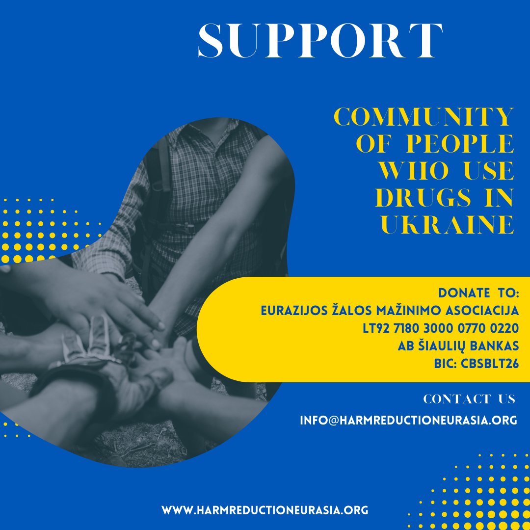Marginalised communities suffer disproportionately in wars

You can now donate directly to <a href="/EHRA2017/">EHRA</a> to support people who use drugs and harm reduction service providers in Ukraine

Слава Україні! #StandWithUkraine
harmreductioneurasia.org/support-to-ukr…