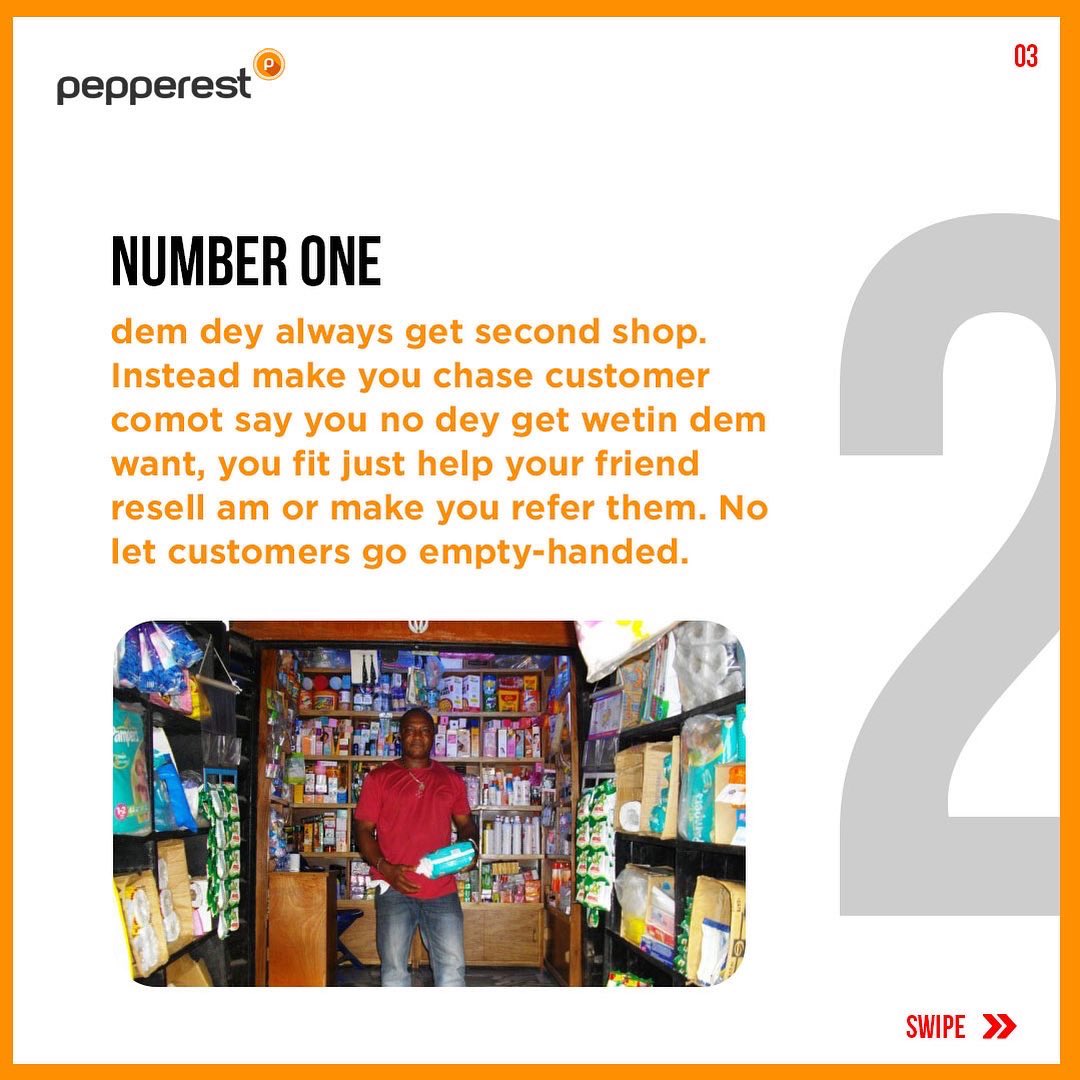 usepeppa's tweet photo. E get somethings wey dem Igbo businessmen dey do wey dey make dem do well for business. If you don buy something for their shop before, you go fit relate to these things.
You fit apply some of these things to your own business too so you go fit advance your business.
#pepperest https://t.co/xambSs5MLM