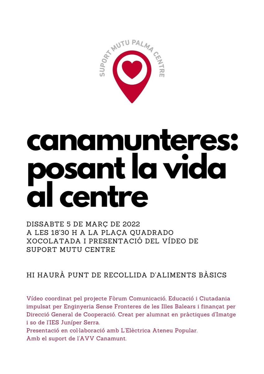 "Estoy sin trabajo soy madre de cuatro niños, mi esposo solo gana el salario mínimo y con alquiler no llegamos" Mensajes como este llegan frecuentemente al Rebost Solidari. Este sábado contaremos cómo, en un barrio amenazado por el turismo, buscamos ser un lugar de  cuidado mutuo