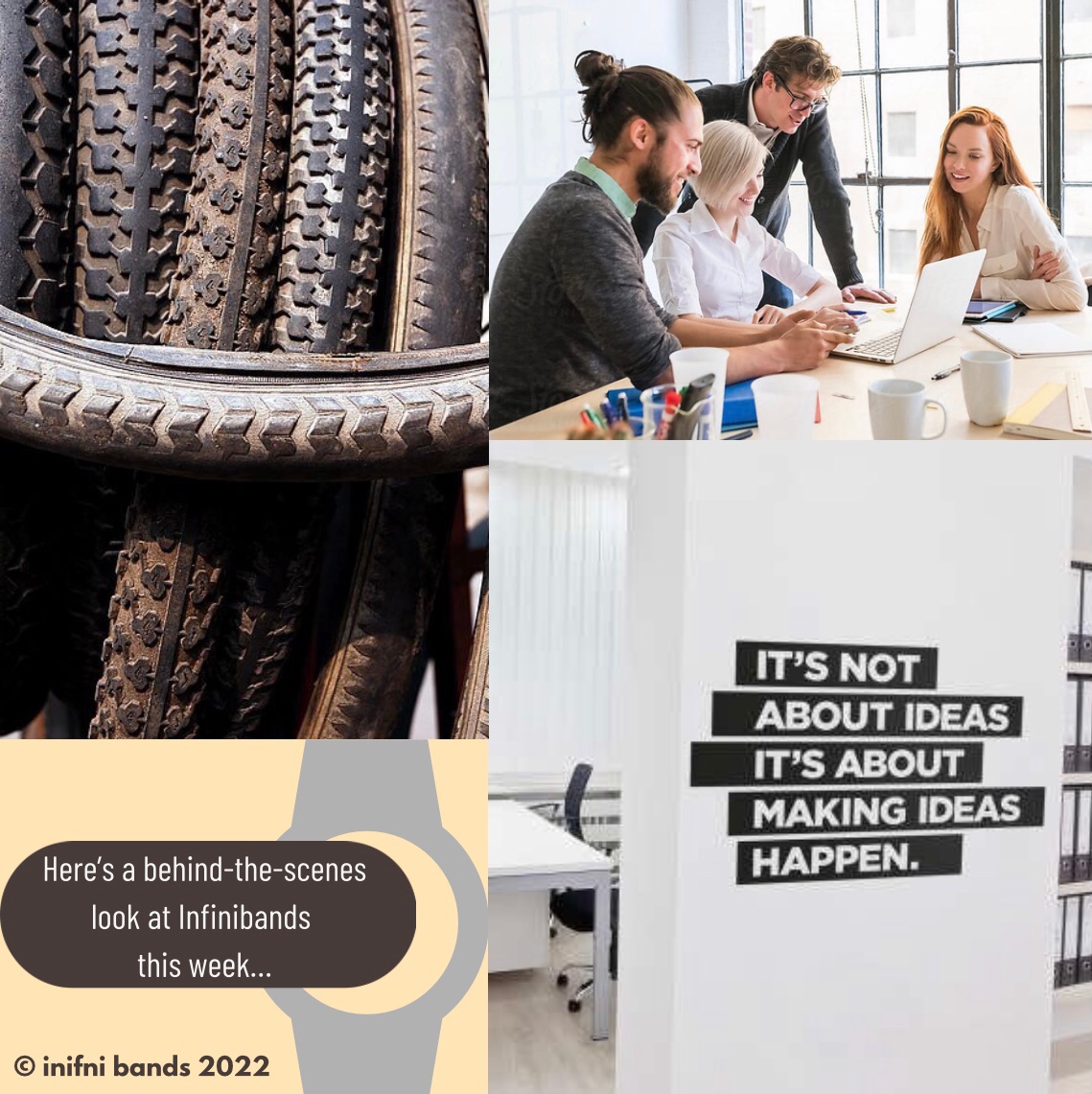 Infini_bands's tweet photo. We believe that great things in business are never done by one person, they’re done by a team of people. 
That’s why teamwork is such a valuable aspect of our business♻️🌍

#sustainablefashion #recycledfashion #watchstraps #recycle #behindthescenes #workplace https://t.co/batvvLRMq4