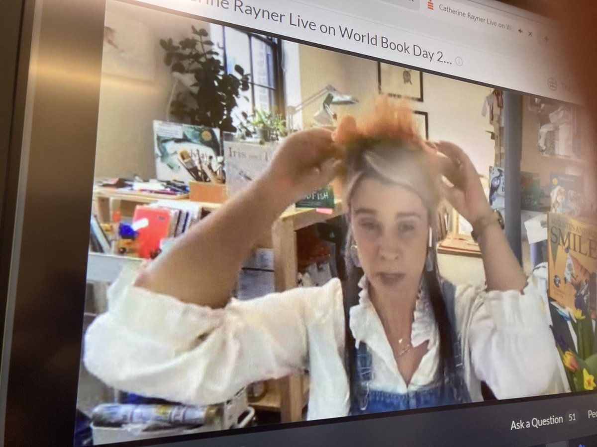 SullyPS's tweet photo. Look how rapt the children in #SPSPS2 are! Currently taking part in a brilliant online workshop with the real author @catherinerayner for @WorldBookDayUK. Thanks so much! #SPSLLC #SPScurious #SPSambitiouscapable https://t.co/GS272aErVr