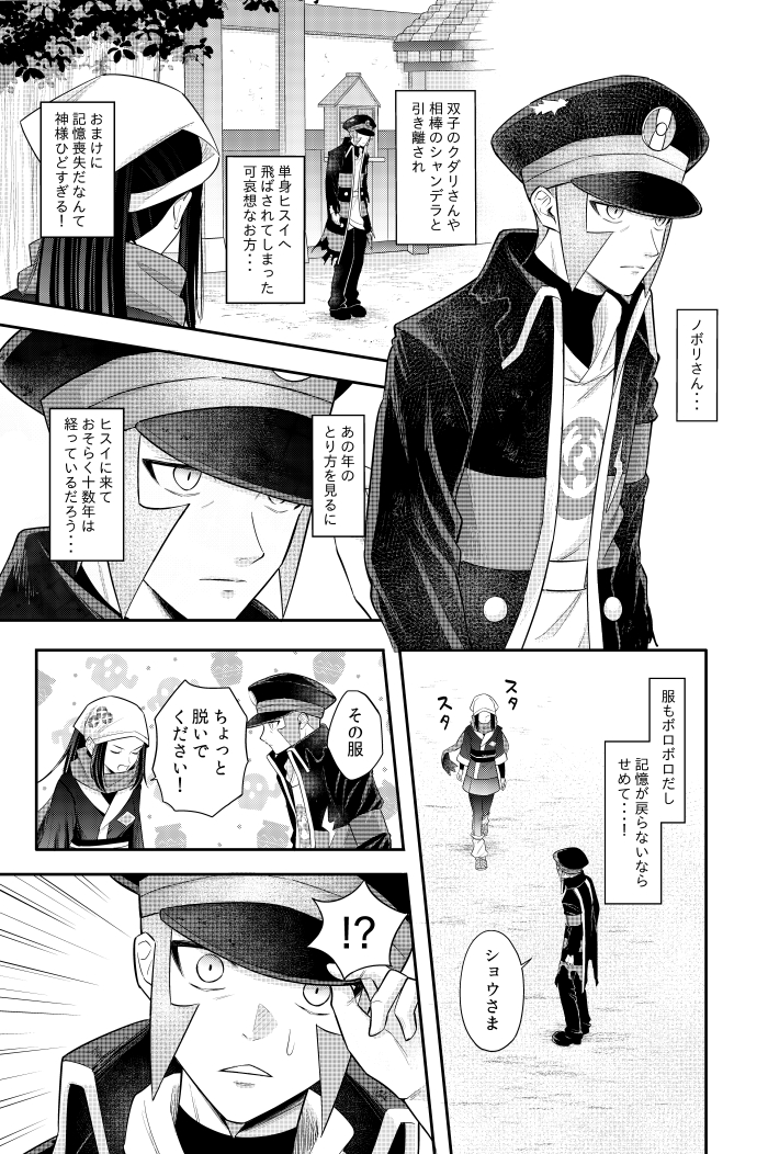 ノボリさんの服を繕う話 (1/2)
#LegendsArceus 