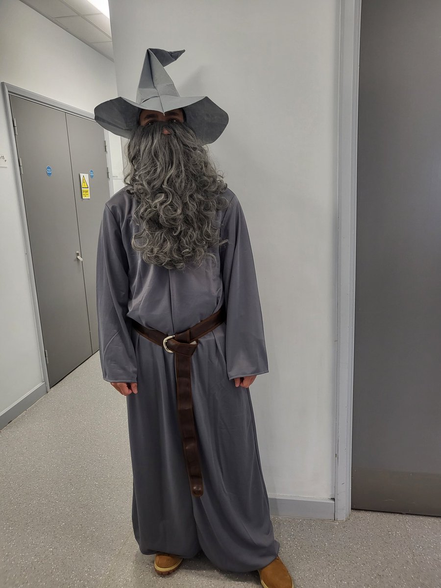 DepartmentGm's tweet photo. World Book Day at George Mitchell. Tremendous costumes and huge enthusiasm from the staff body 👏 
@jackainsworth65 @JoannaHadaway @marissa_tomkins @gmatschool https://t.co/mDMeZ10aeg