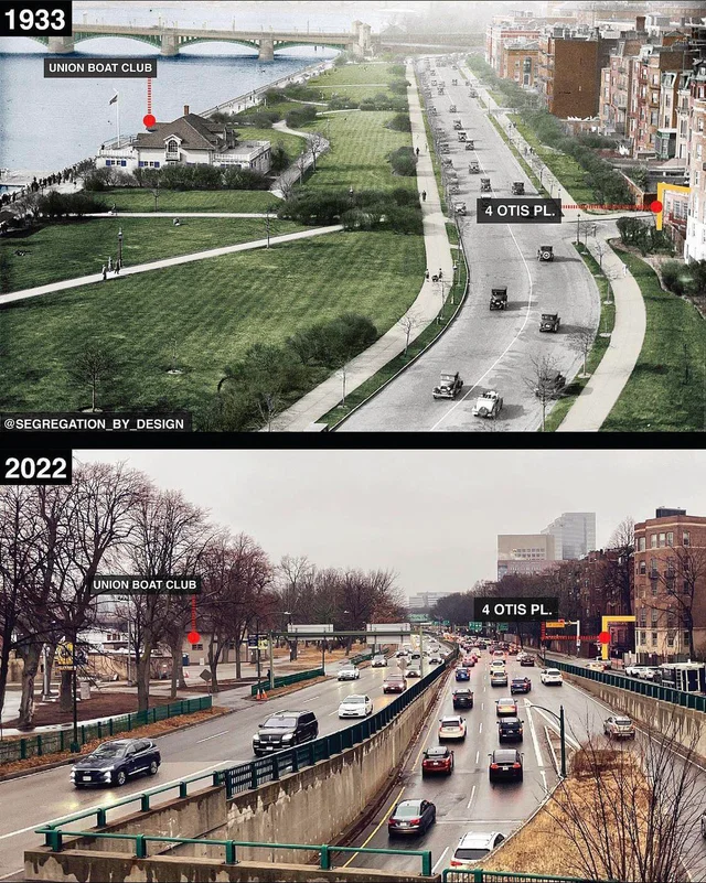 Victormfano's tweet photo. Boston 1933 / Boston 2022. El futuro era antes. https://t.co/KAoWcXpbJu
