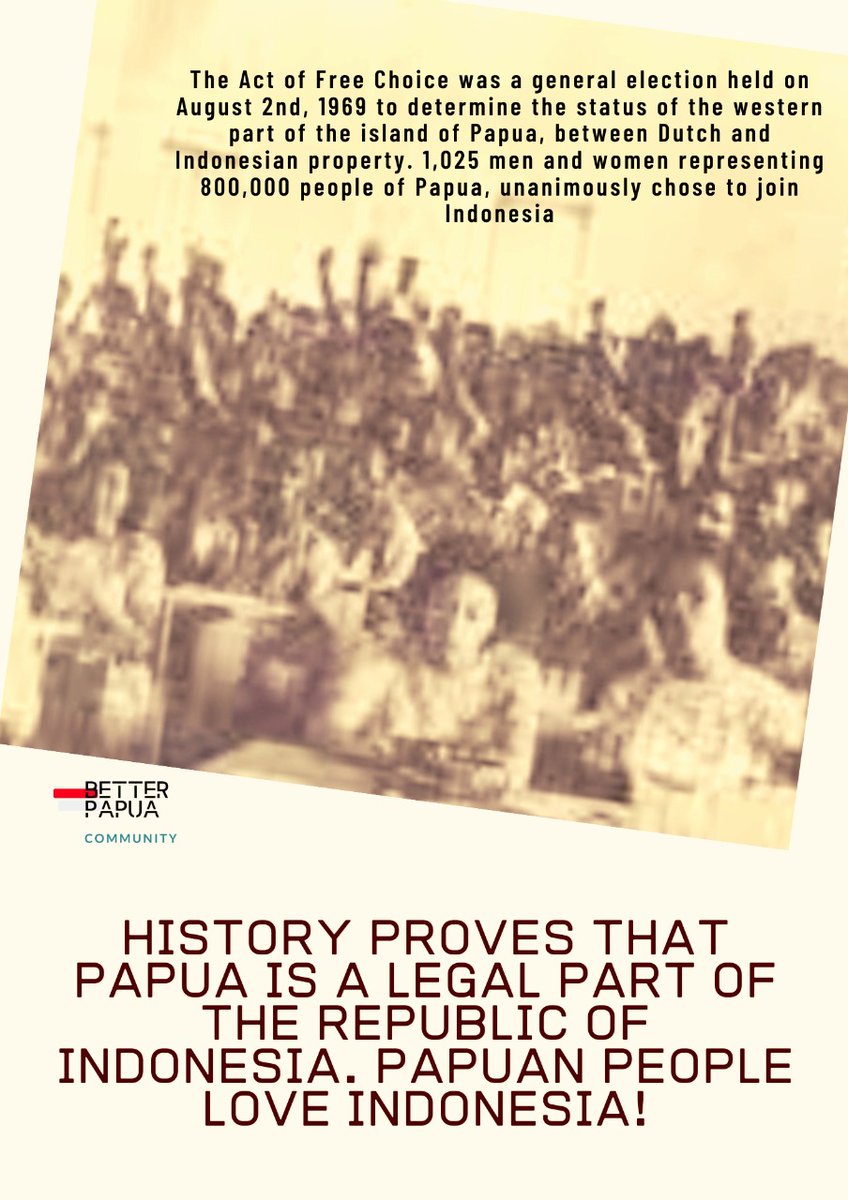 AccoreJustin's tweet photo. We don't need much we only need history to prove that Papua is a legal part of Indonesia! https://t.co/RKjPJxByQM