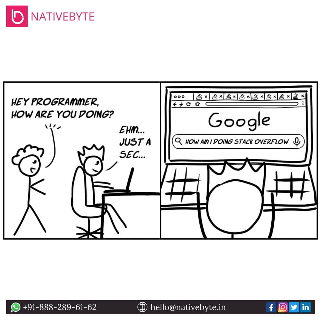 Nativebyte's tweet image. Stackflow having answers to everything! 

#programming #programmer #stackflow #programminghumor
