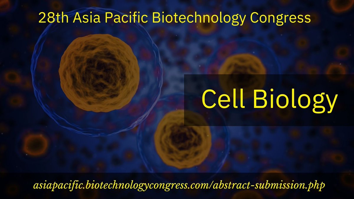 Smilywilliams1's tweet photo. #Cellbiology is a branch of #biology that studies the structure, function and behavior of #cells . A #cell is the basic unit of #life that is responsible for the living and functioning of #organisms
To know more join us at 28th #AsiaPacific #Biotechnology Congress #Webinar https://t.co/fzHX5OmwlE