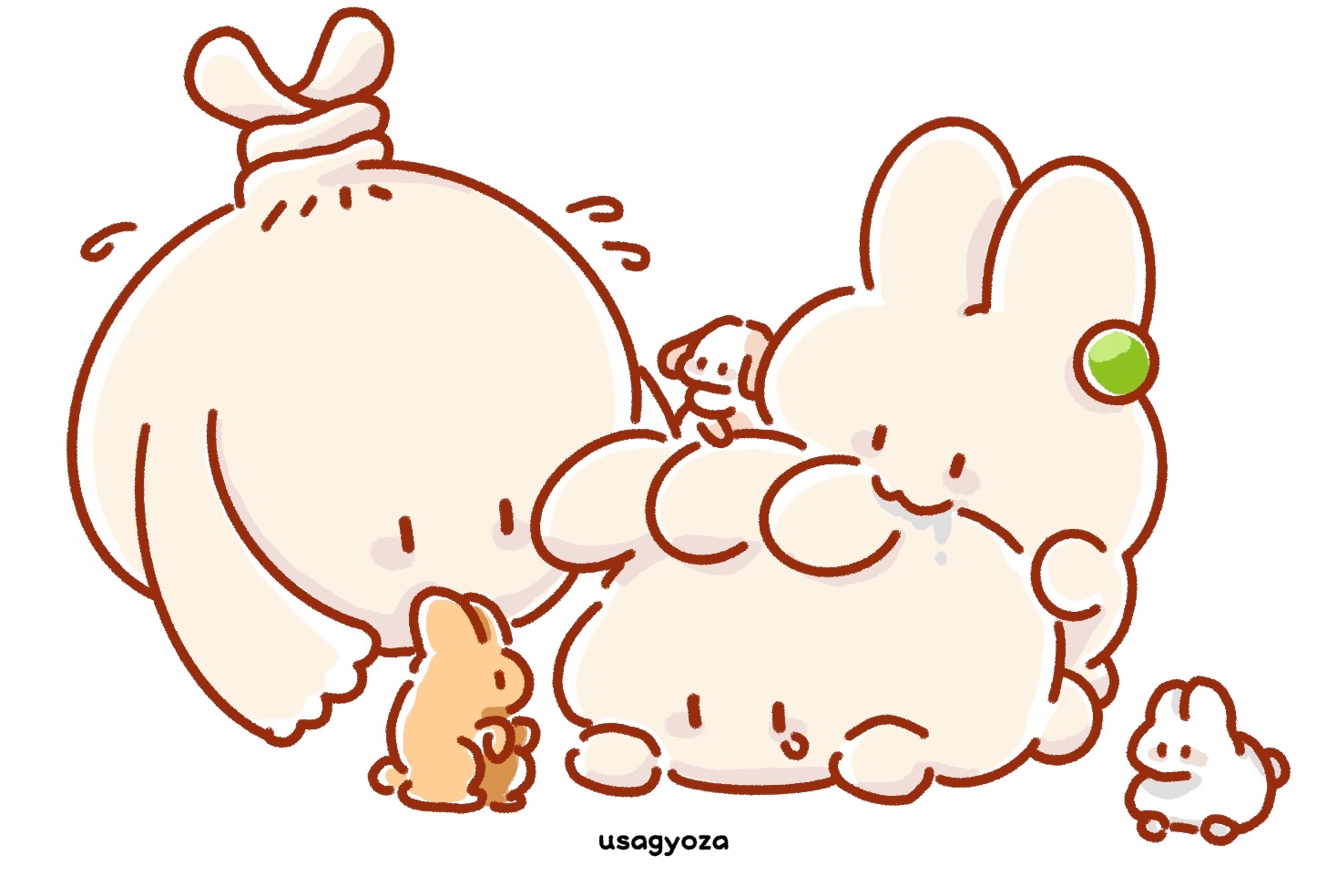 うさぎょうざ 今日はうさぎの日なんだって うさぎょうざ イラスト キャラクター 絵 T Co Nzrczn1dzr Twitter