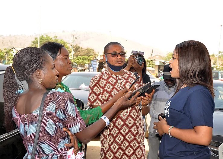 SusoProgram's tweet photo. Moments from #SpeakUpStandOutNG activist @ene_mayy and team out on the field to discuss 8 years after Nyanya Bomb blast, state of mind of the victims and survivors . 

They had the opportunity to sit  with stakeholders like the media, community leaders, victims and  residents... https://t.co/fp5HTCJEkc
