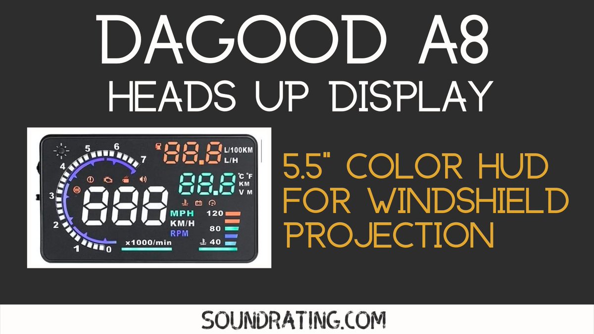 soundrating101's tweet photo. Dagood A8 Head Up Display – 5.5” Color HUD For Windshield Projection
https://t.co/WQ9dM3dEDH
#dagood #headsup #audiophile https://t.co/85oUDwHzhY