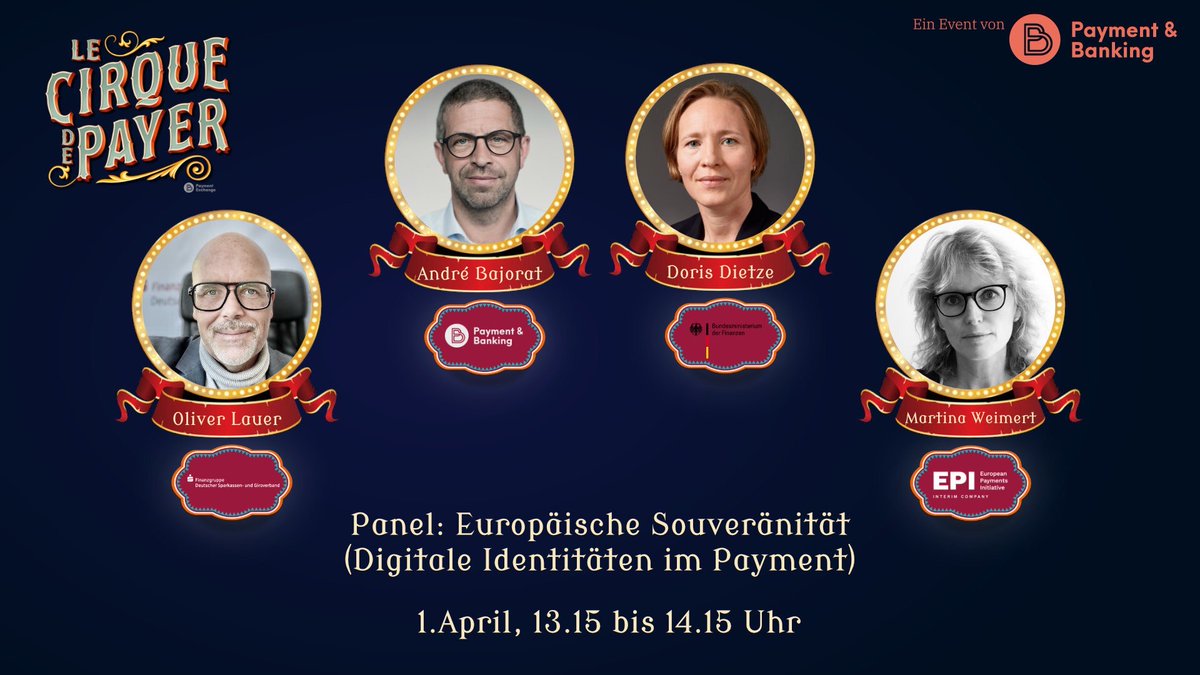 Event? Bühne? Jetzt? Gerade jetzt! Zusammen für europäische Lösungen im Bereich #id und #payment, für eine gemeinsame Identität und eine europäische Unabhängigkeit. Danke an <a href="/paymentbanking/">Payment & Banking</a> und @ambajorat für die Chance!#eudi #euidw #idwallet #digitalidentity #payment #pex #eidas