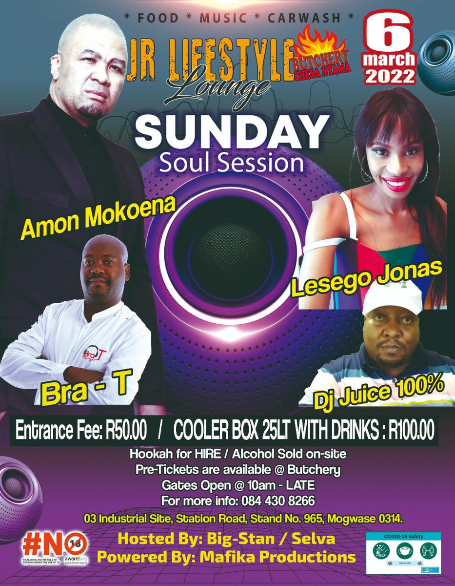 AmonMokoenaSA's tweet photo. 6 March 2022, JR Lifestyle Lounge Mogwase https://t.co/xv1P44xjpo