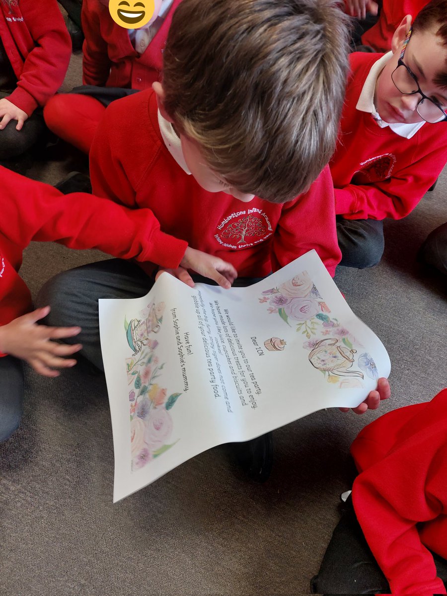 On Tuesday Year 1 were so delighted to be invited to a tea party by Sophie from The Tiger Who Came To Tea! 
The tiger gobbled some of our treats so we left it some tiger food in case it ever returns.
 🧁☕️🐯
<a href="/Humboinfants/">Humberstone Infants</a>