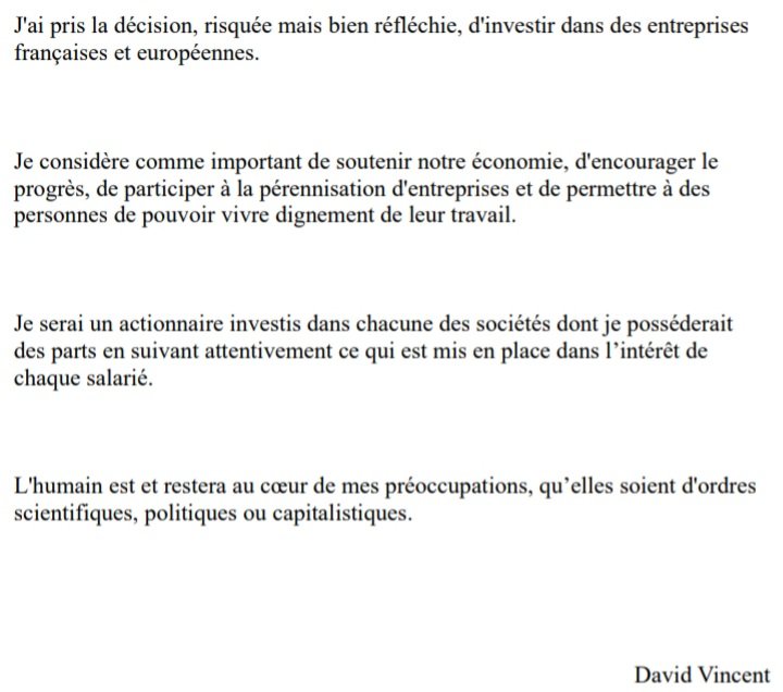 DavidVincent59's tweet photo. Je deviens actionnaire ?

Oui et j'explique pourquoi. ⬇️ https://t.co/2GiuxCAfQk