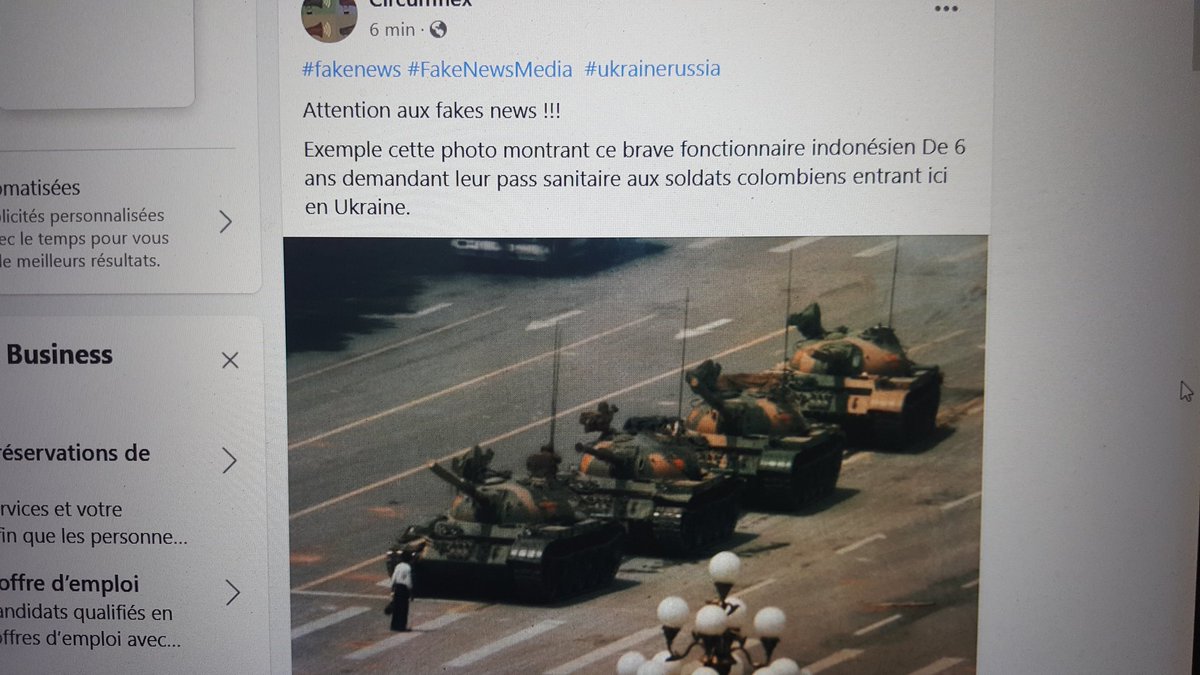 ChepPetit's tweet photo. #Fakenews #Ukraine #reseaux sociaux https://t.co/p0ZJLzXBsH