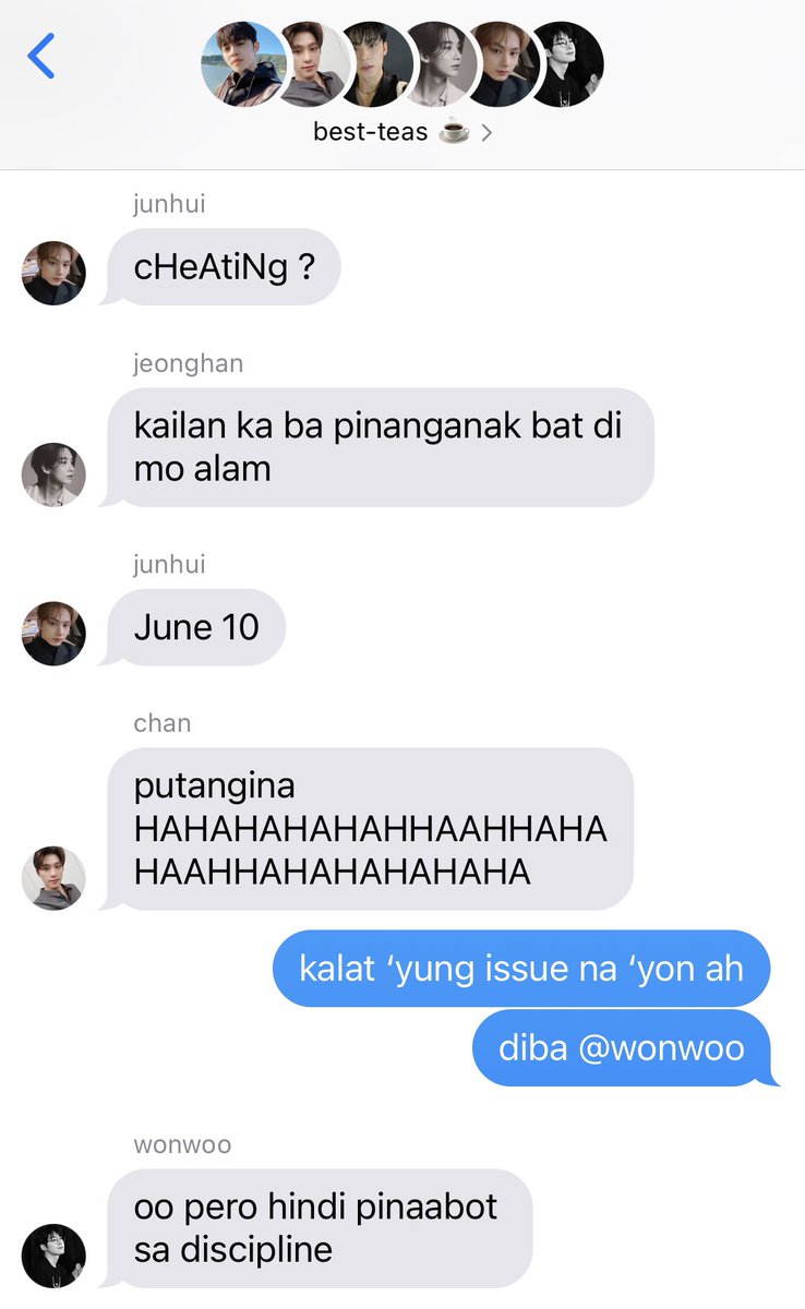 wonuscache's tweet photo. 411 | marami siguro talaga silang chismis kaya tinawag na best-teas gc nila https://t.co/0INz8cJAa4