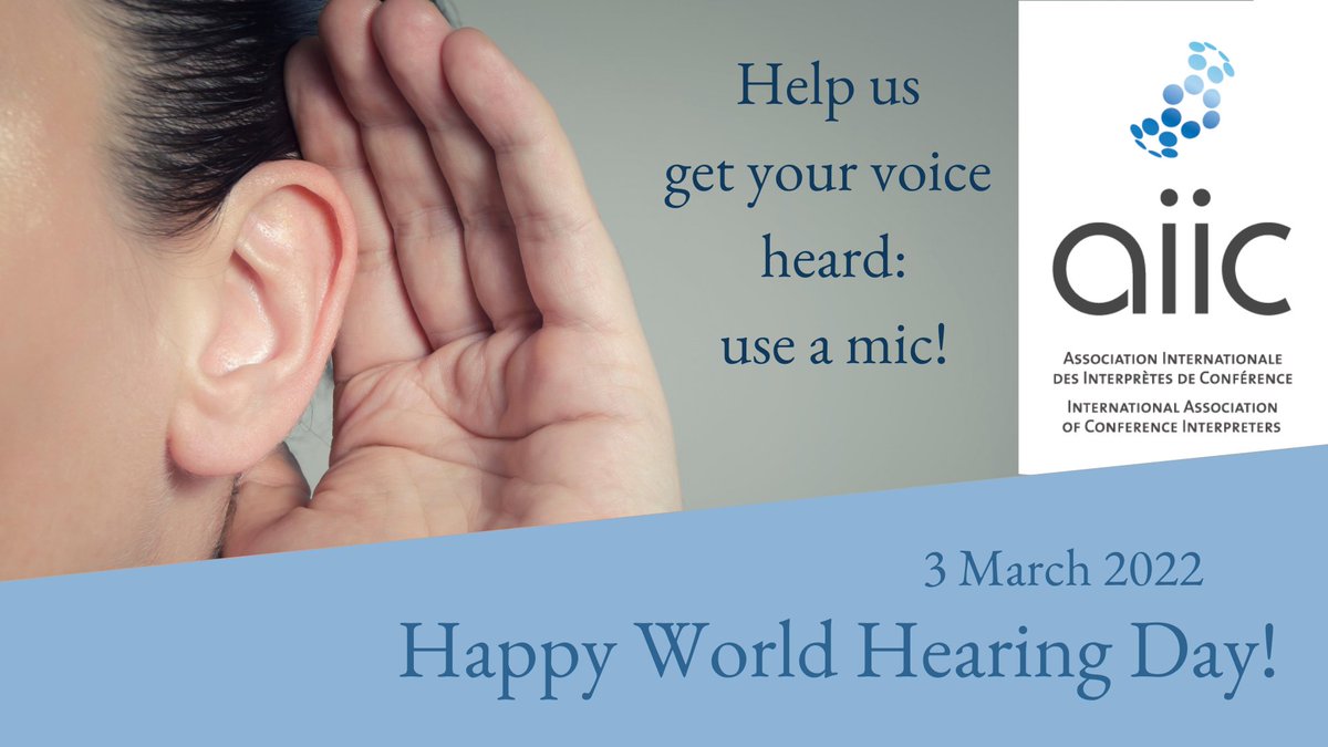 @aiicafrica wishes a Happy World Hearing Day to all #interpreters. @aiiconline #safelistening #worldhearingday #hearingcare @WHO