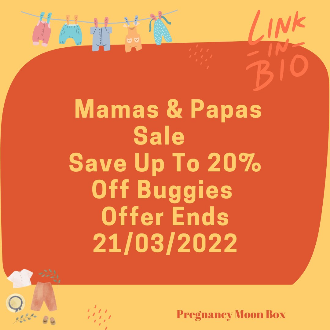 PregnancyMoon's tweet photo. Mamas &amp; Papas Sale  
Save Up To 20% Off Buggies 
Offer Ends 21/03/2022
Discount Link In Our Bio 

#pregnancyshop #pregnancy #pregnant #baby #pushchairs #buggies #prams #babypram #babybuggie #babypushchair #mamasandpapas #saleitems #mamasandpapassale #pregnancysale #shopnow https://t.co/Ijiy7RugI7