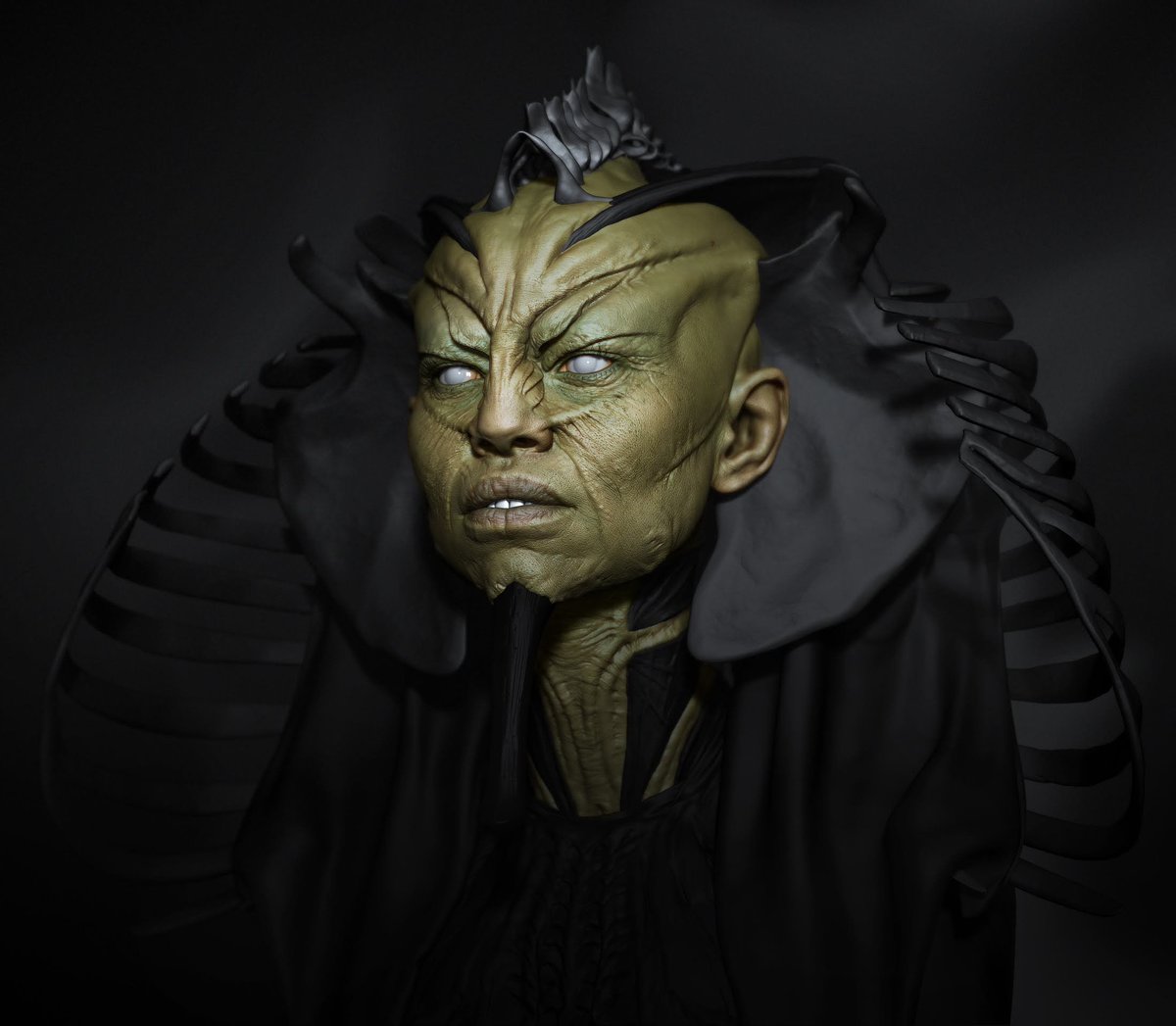 onelasagnacat's tweet photo. A little more layering on the displacement. I'm gonna start looking into maybe some more jewellery and cloth. We'll see...
@3d.sk_referenceforartists 🚧
#zbrush #face #headsculpt #realistic #androgynous #portrait #facialmodelling #egypt #horror #cg #vampire #undead #alien #queen https://t.co/2G9qDP9L9j