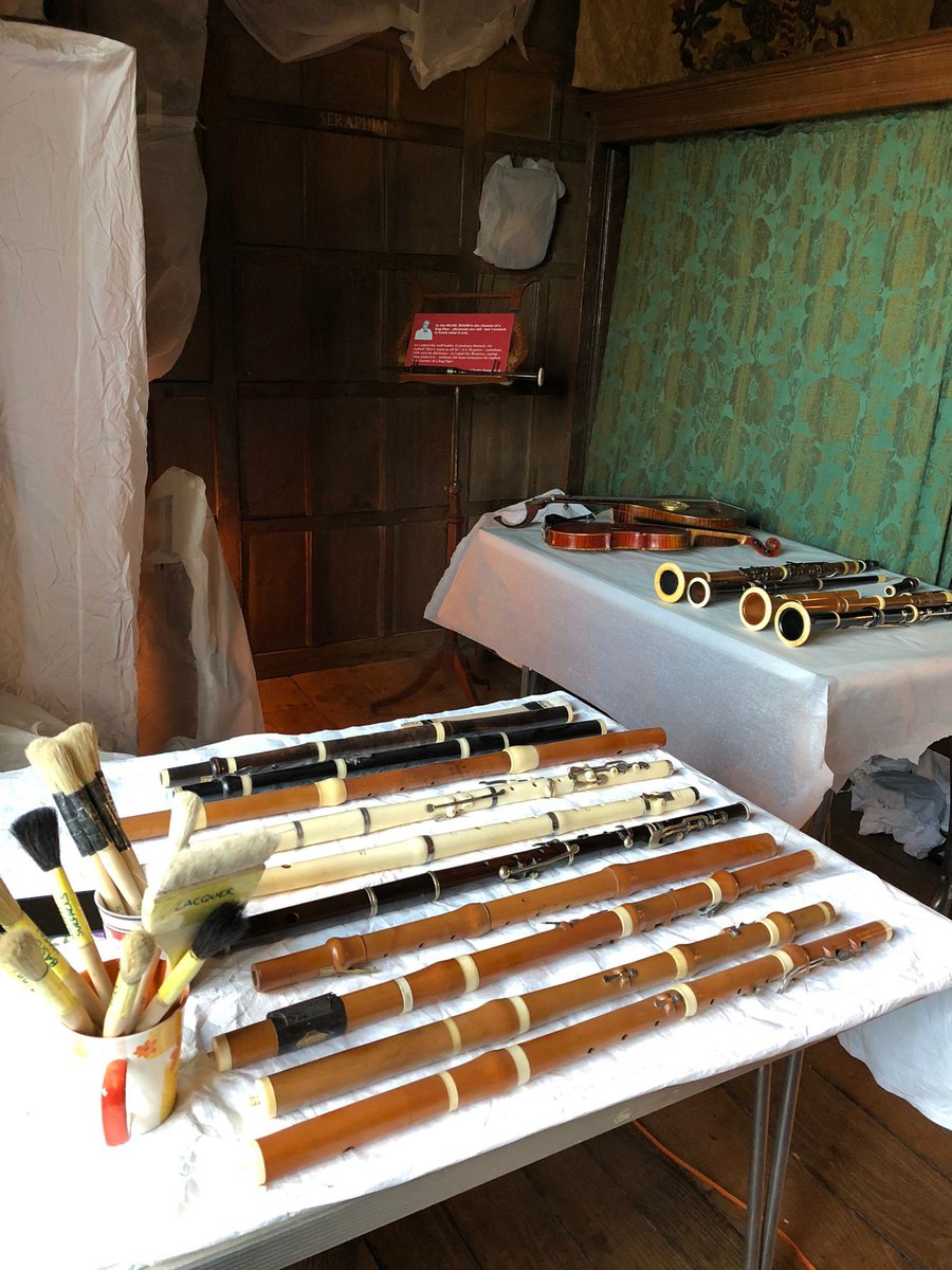 Today for our #VirtualVisit we go behind the scenes with the #conservation team, where they have been looking after all of the instruments in the '#Music Room'. It takes a full day for the team to remove, clean and return each object. 

#SnowshillManorNT