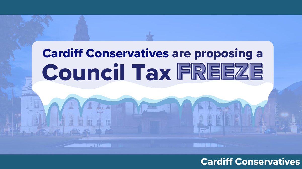 At todays Cardiff Council budget meeting, Cardiff Conservatives will be proposing a Council Tax Freeze for 2022/23. And we can do it without any cuts to Council services!