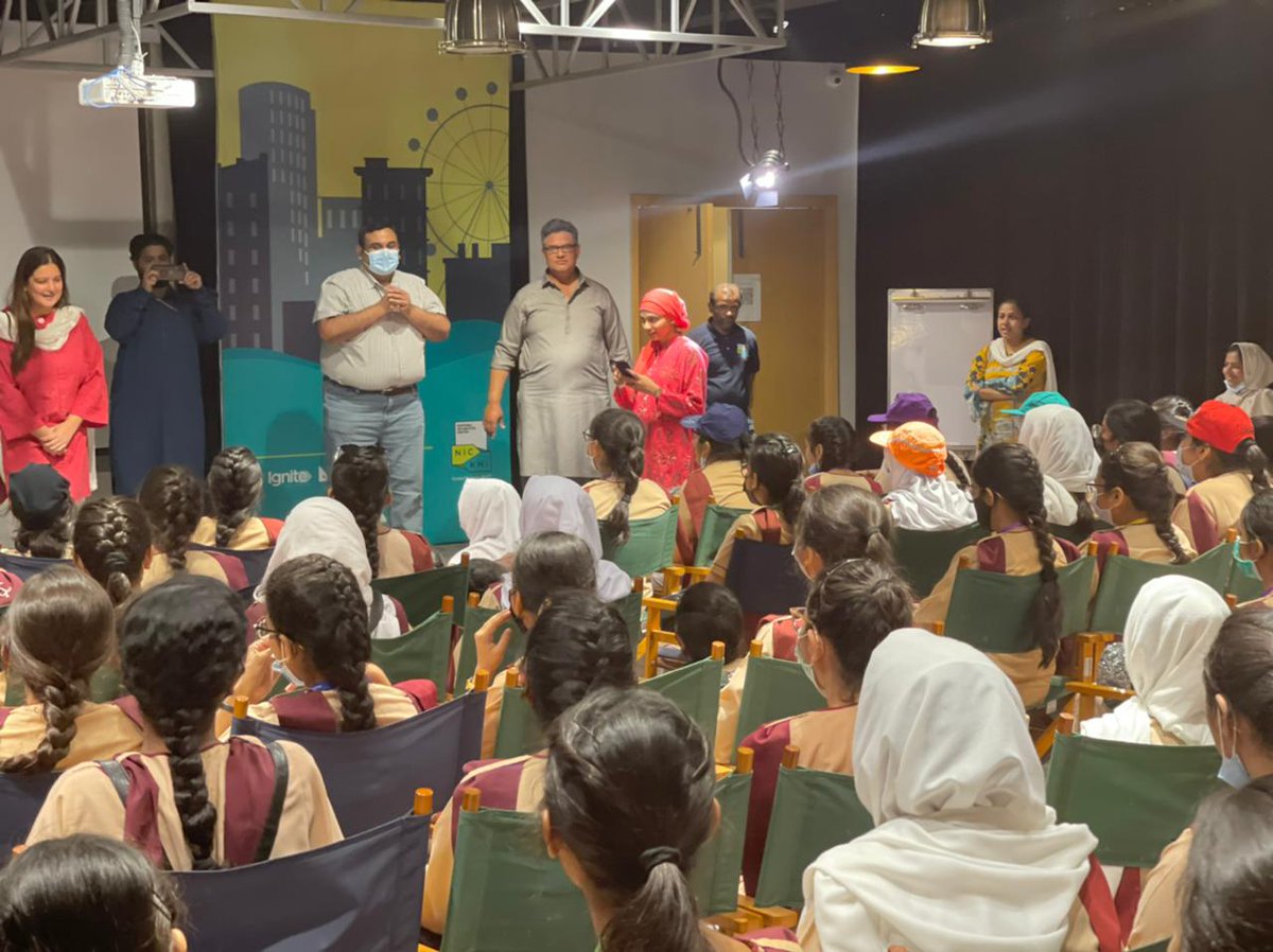 It's a super special day at NICK because we have with us students of Habib Girls' School visiting. They're eager and curious to learn what exactly is a startup and what do we do to help them.