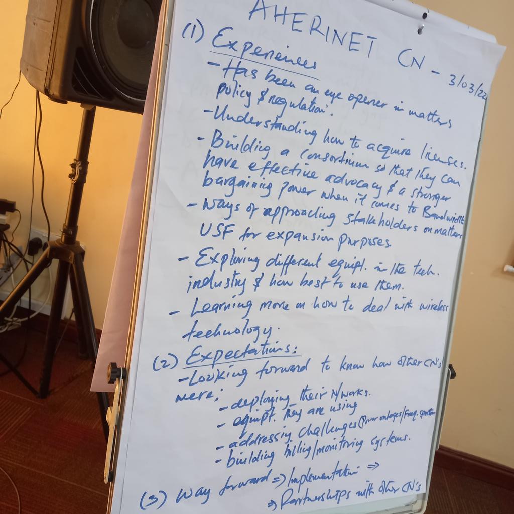 tandacn's tweet photo. Group presentations on their Experiences, Expectations and way forward. (Thread)
1. @AheriNet .
#KnscKisumu #aherinet #tunapandanet #communitynetworks https://t.co/bRNJteJkCH
