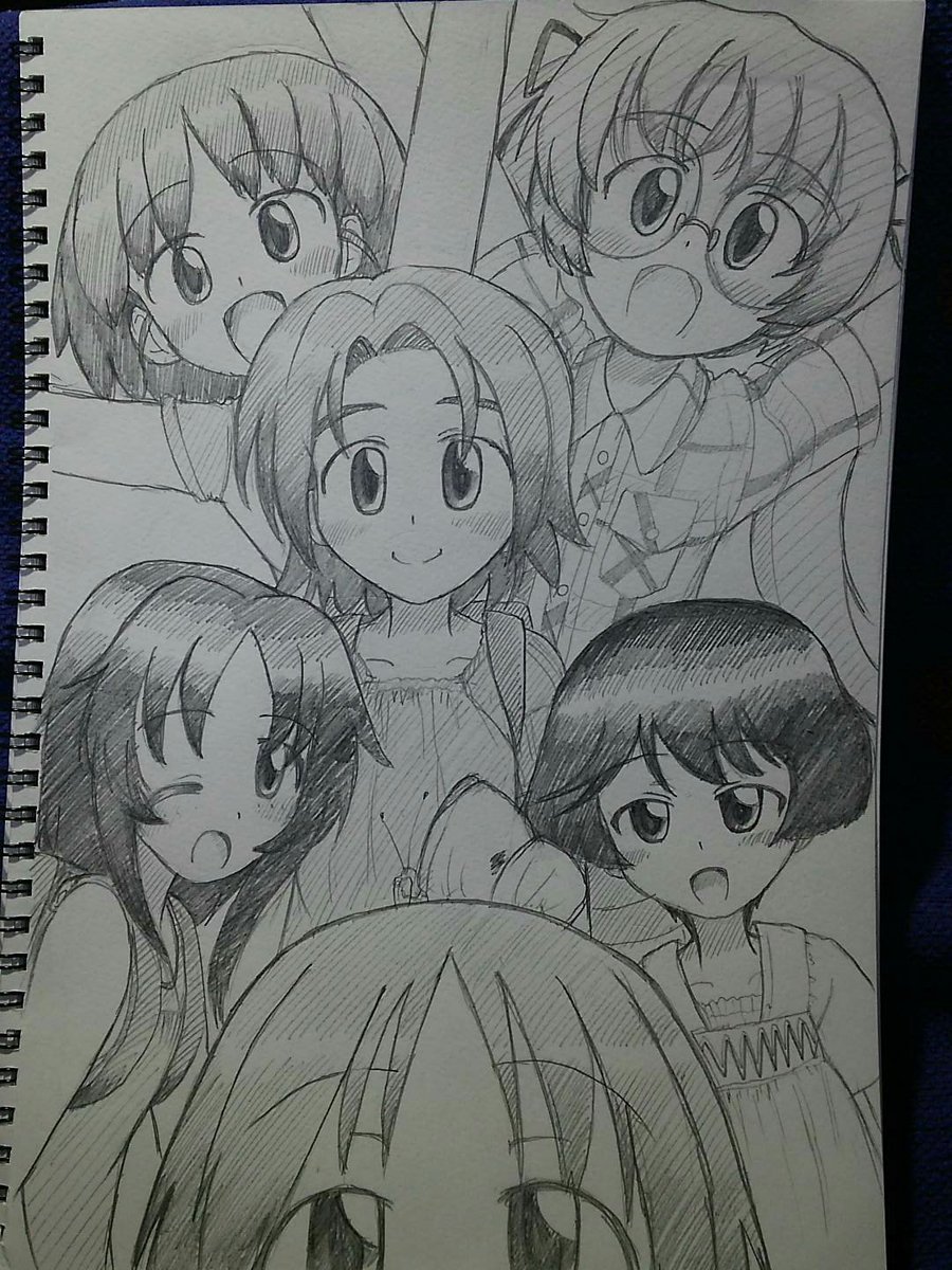 今日はM3の日。なのでウサギさんチームの日でもありますw
昔描いた、ウサギさんチームの小学生の頃をw 