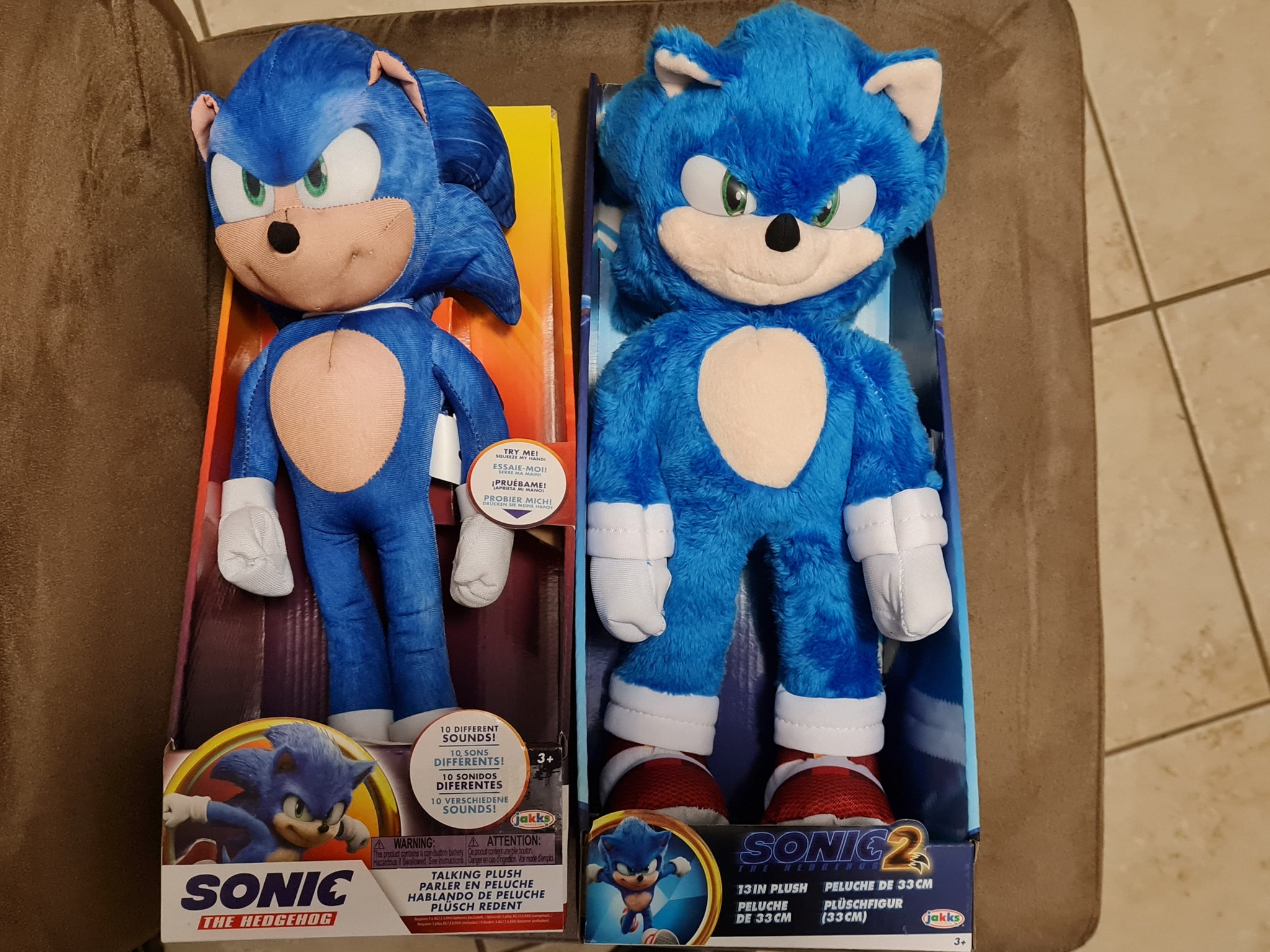  Sonic the Hedgehog Plush Sonic 2 Movie 13 Talking