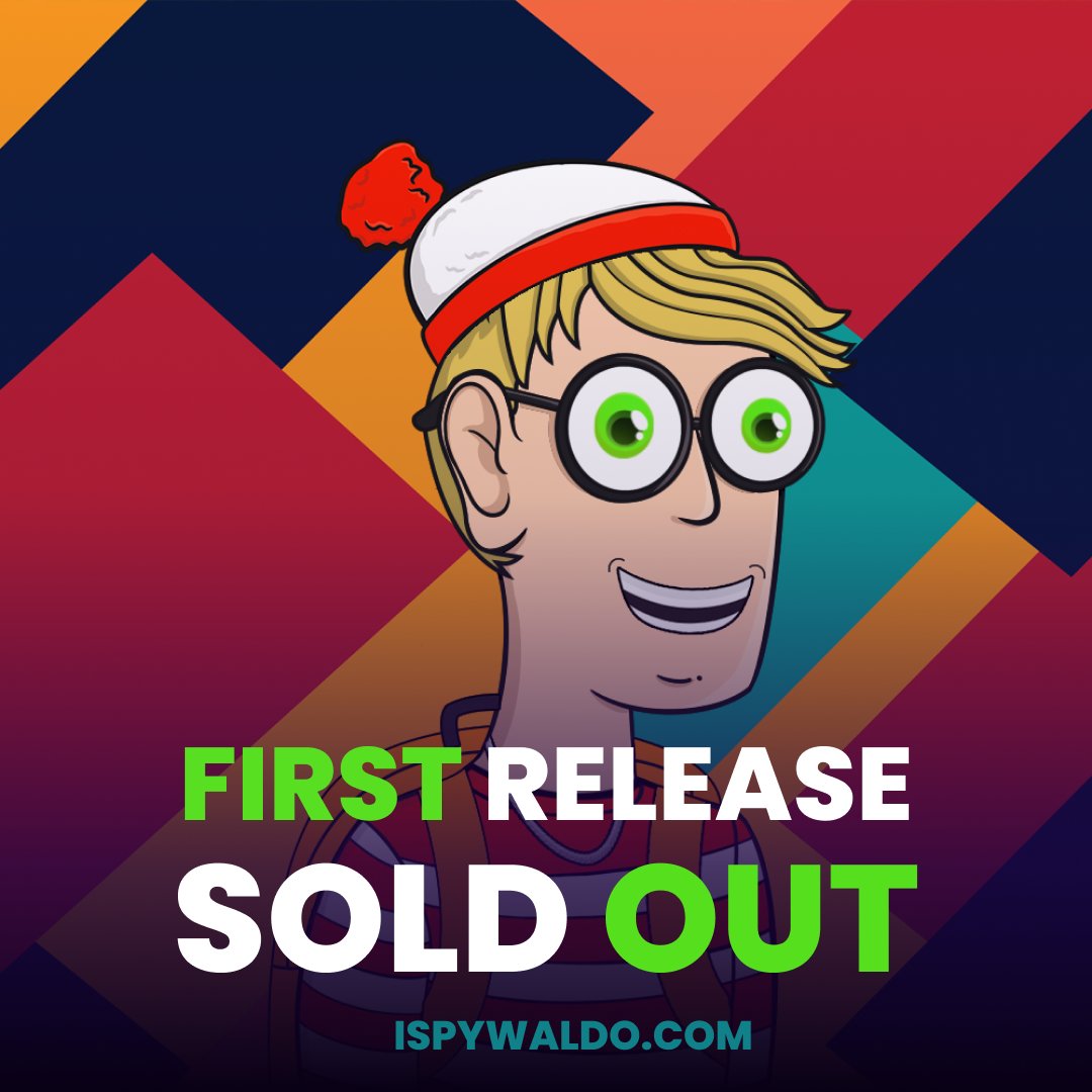 FIRST RELEASE SOLD OUT 🚨

Join Discord for a chance to be whitelisted for our second release! 👇
discord.com/invite/ispywal…

#NFTs #Soldout #NFTProject #NFTCommunity #NFTCollection #PlayToEarn
