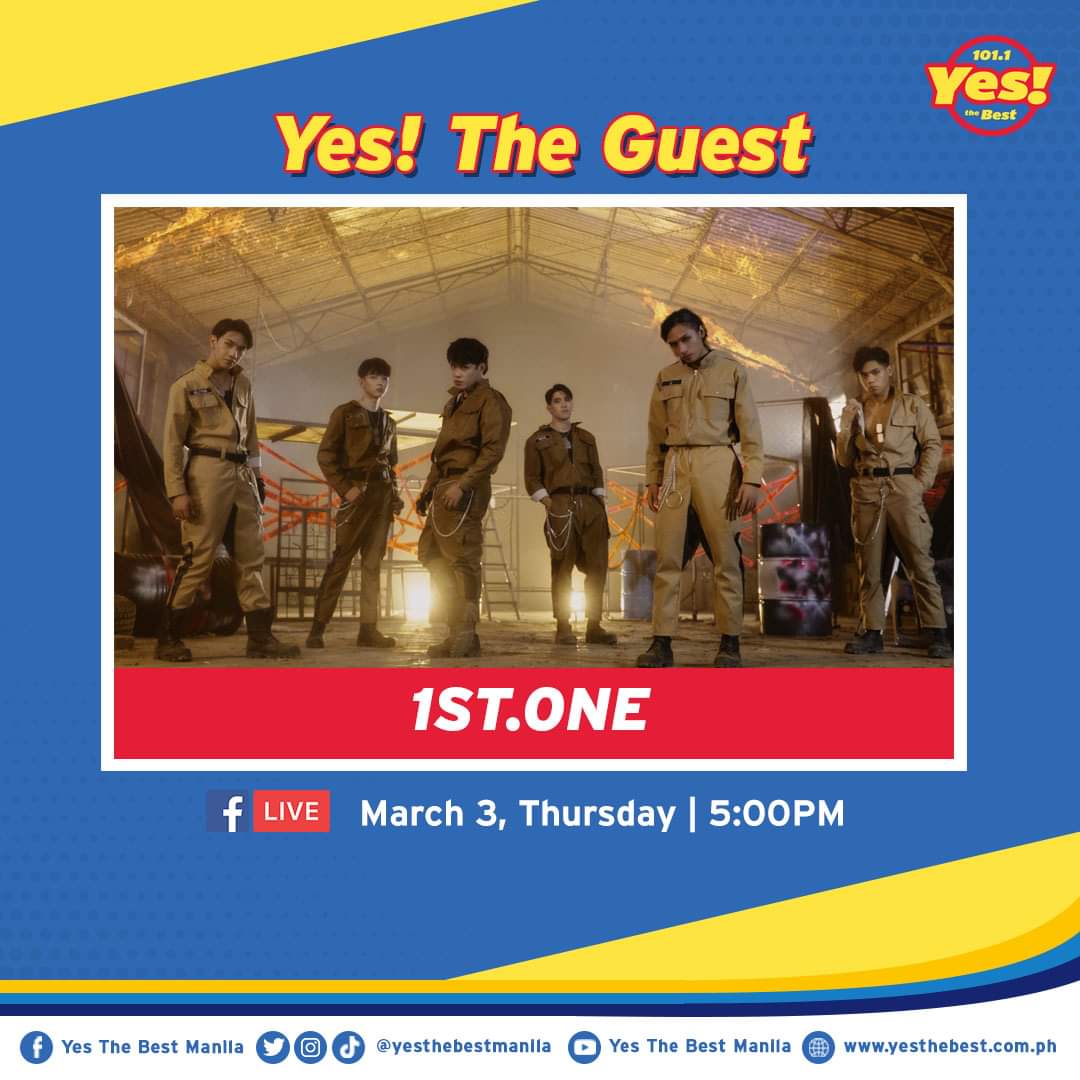 #1STONE| LIVE! 5 PM at @YesTheBestMNL

Listen Live: bit.ly/YesTheBestList…
Download on App Store: bit.ly/YesTheBestPH