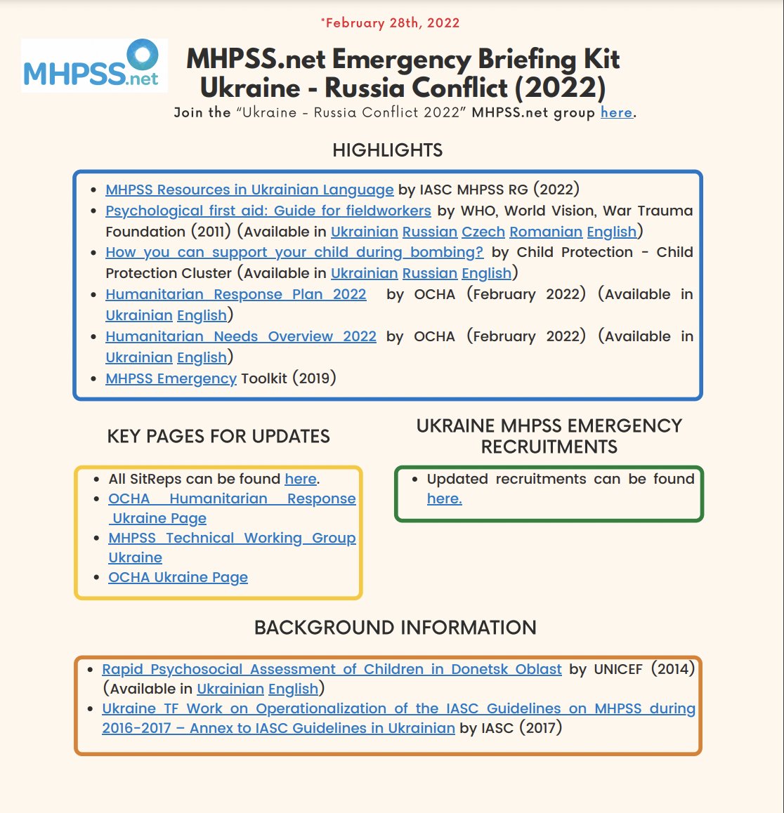 Emergency Briefing Kit 📣 for the #Ukraine – Russia Conflict in 2022 (latest version 28 Feb). 

Download via the link below  👇 
app.mhpss.net/?get=405/ukrai…