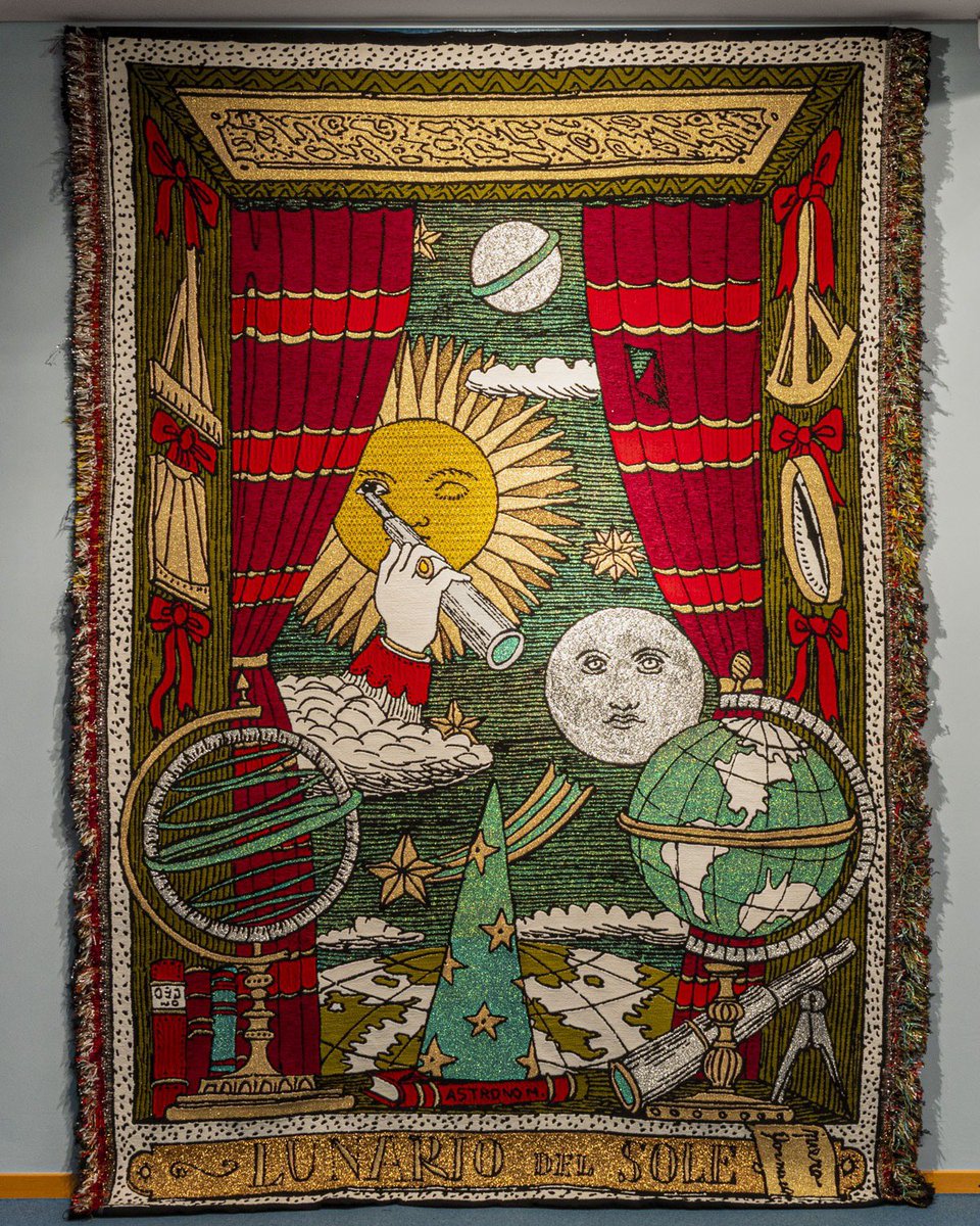 FORNASETTIofcl's tweet photo. Fornasetti presents a previously unseen tapestry inspired by the cover of the Almanac. A unique work, conceived by Barnaba Fornasetti and Giovanni Bonotto, artist and promoter of A-Collection.
Discover more on https://t.co/o0dZu06p4h
#Nomadcircle #Fornasetti https://t.co/Z7w2qk2Mku