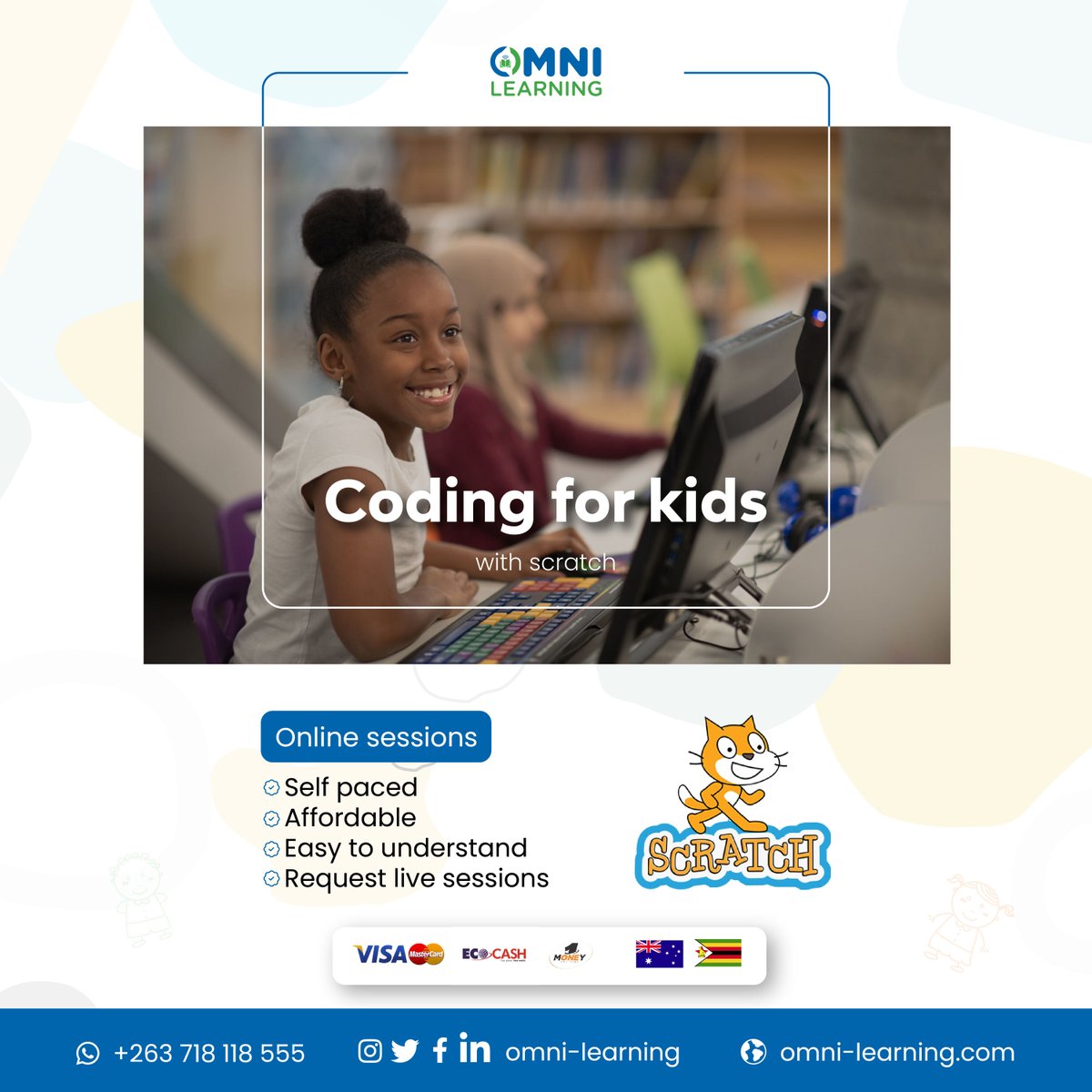 OmniLearningInc's tweet photo. Cant enroll your child in the physical Coding class?
No worries, we’ve got you.

Let your kids be part of the 𝘆𝗼𝘂𝗻𝗴 𝗲𝗻𝗴𝗶𝗻𝗲𝗲𝗿'𝘀 𝗺𝗼𝘃𝗲𝗺𝗲𝗻𝘁 with the Coding online course.

Register today
https://t.co/xm0J0qHP38

#Codingwithomni
#teachthemcode
#Jointhemovement https://t.co/7gvvPED2Dz