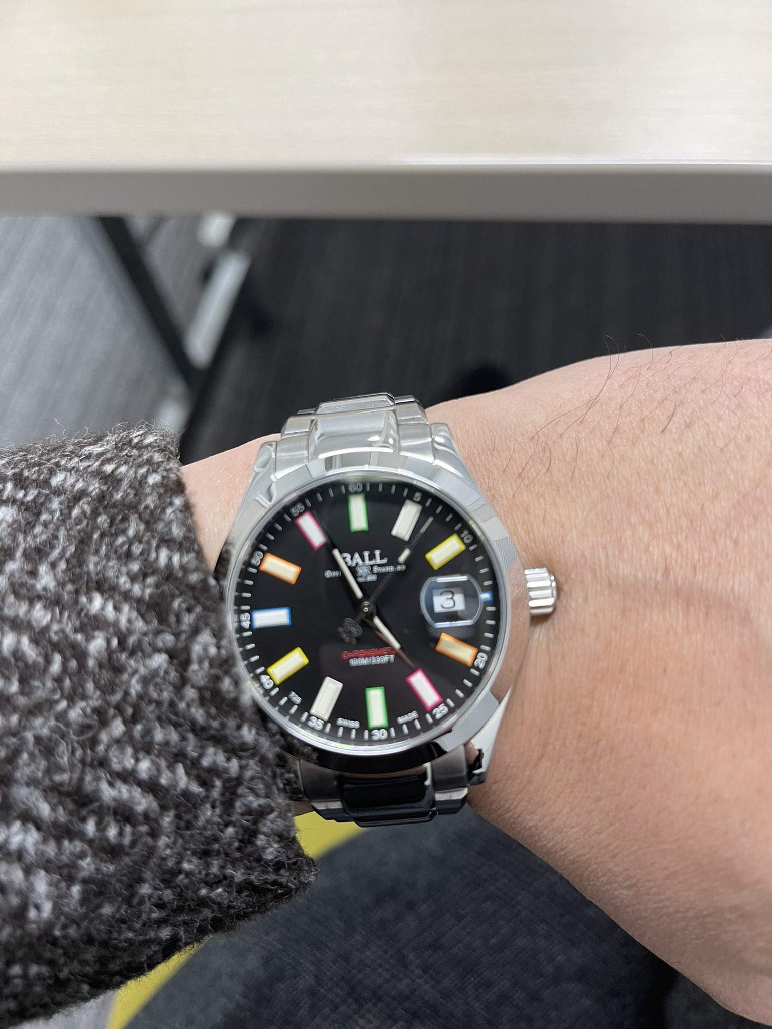 Yjm 今日はお役所仕事 ベースブレッドしか食べてないからお腹すいて泣きそう Ballwatch ボールウォッチ マーベライト レインボー T Co 8uedivkay6 Twitter