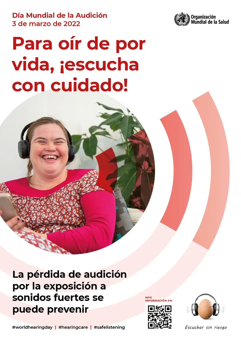With over a billion young people at risk of avoidable hearing loss due to recreational sounds, the focus of the World Hearing Day 2022 will be on hearing loss prevention through safe listening.  This year's theme is "To hear for life, listen with care"