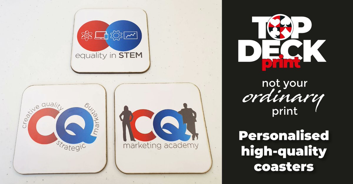 TopDeckPrint's tweet photo. NEW PRODUCT ANNOUNCEMENT: Personalised coasters! Our beautiful quality coasters are perfect as promo giveaways, sitting on your clients’ desk, meeting or coffee table! Our team would be delighted to quote you for your branded coasters, contact us on sales…-deck.co.uk https://t.co/Lqv4knvwh1