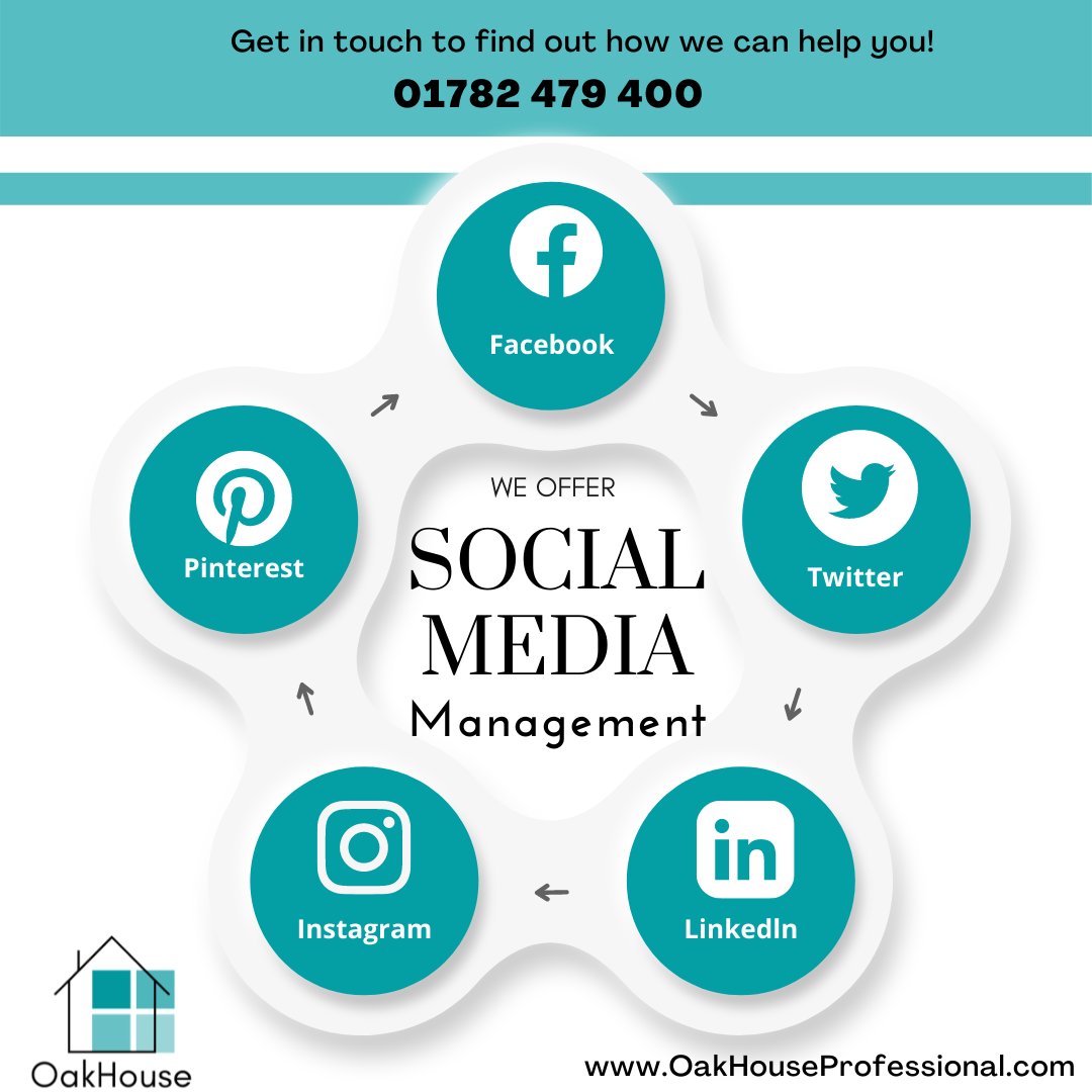 OakHouseProfes1's tweet photo. Covering a range of different social media platforms, our social media management service maintains your existing social media platforms.
Find out more about our social media management here; https://t.co/fnd2Mp3bBj

Or, contact us on 01782 479 444 to book in today!

#socialmedia https://t.co/JjZzo1w224