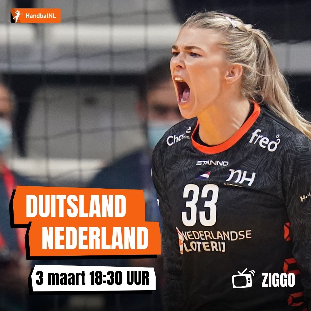 Heb jij er ook al zin in?⚡
Vandaag spelen de TeamNL Handbaldames de eerste wedstrijd van het tweeluik tegen Duitsland🇩🇪 Om 18:30 uur start het duel en is live te zien op Ziggo Sport kanaal 14 en Ziggo Sport Select 👀